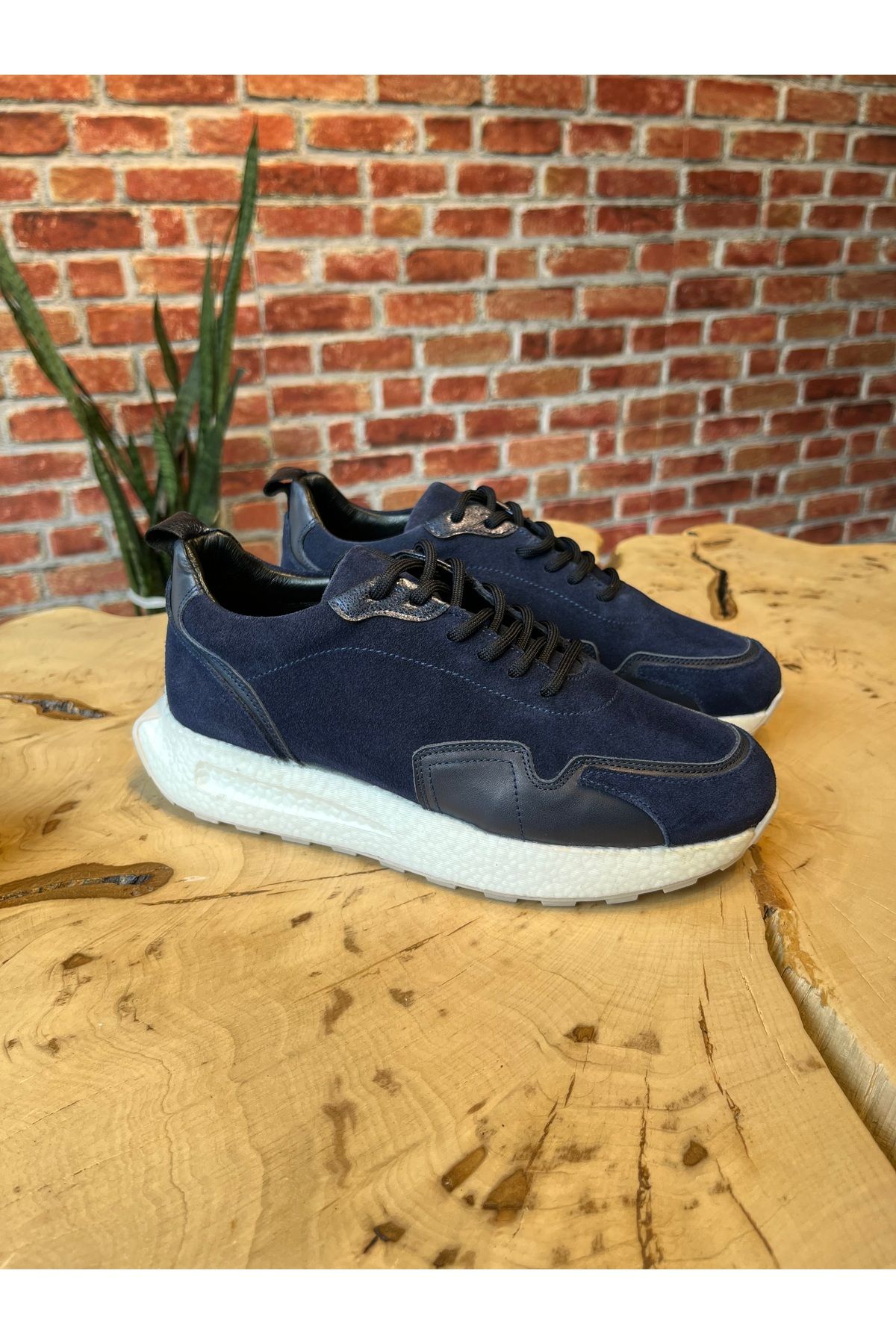 Refredo shoes Hakiki deri süet, köpük taban Lizbon spor ayakkabı