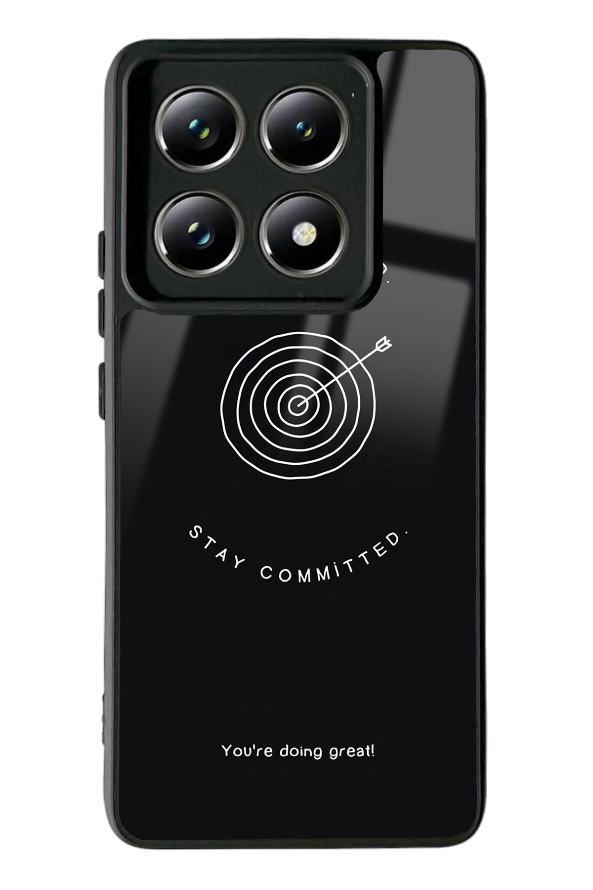 Spoyi Xiaomi Mi 14 T Pro Stay Focused Tasarımlı Glossy Telefon Kılıfı