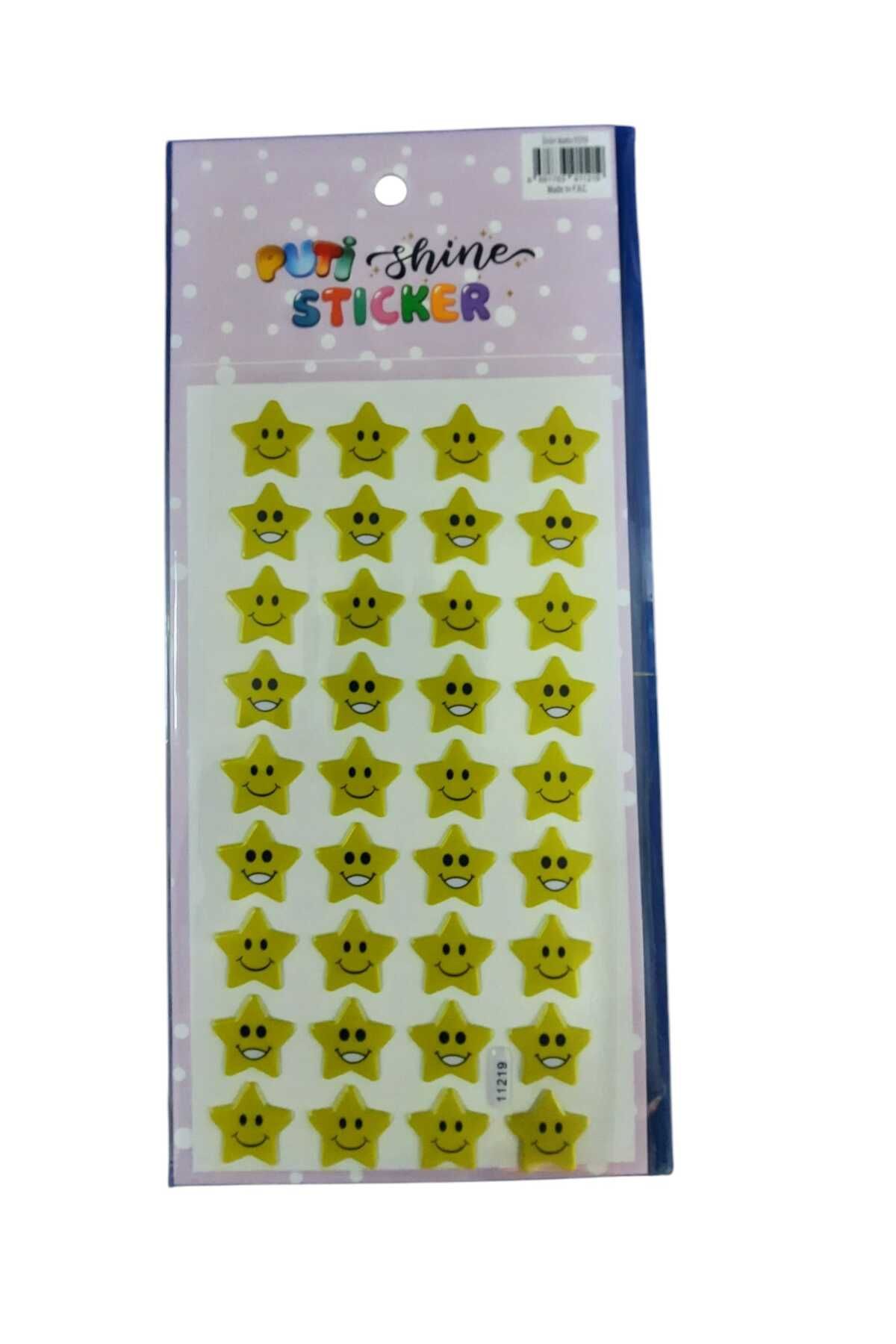 Puti PUTİ SHINE STICKER -YILDIZ GÜLEN YÜZLER 3 11219