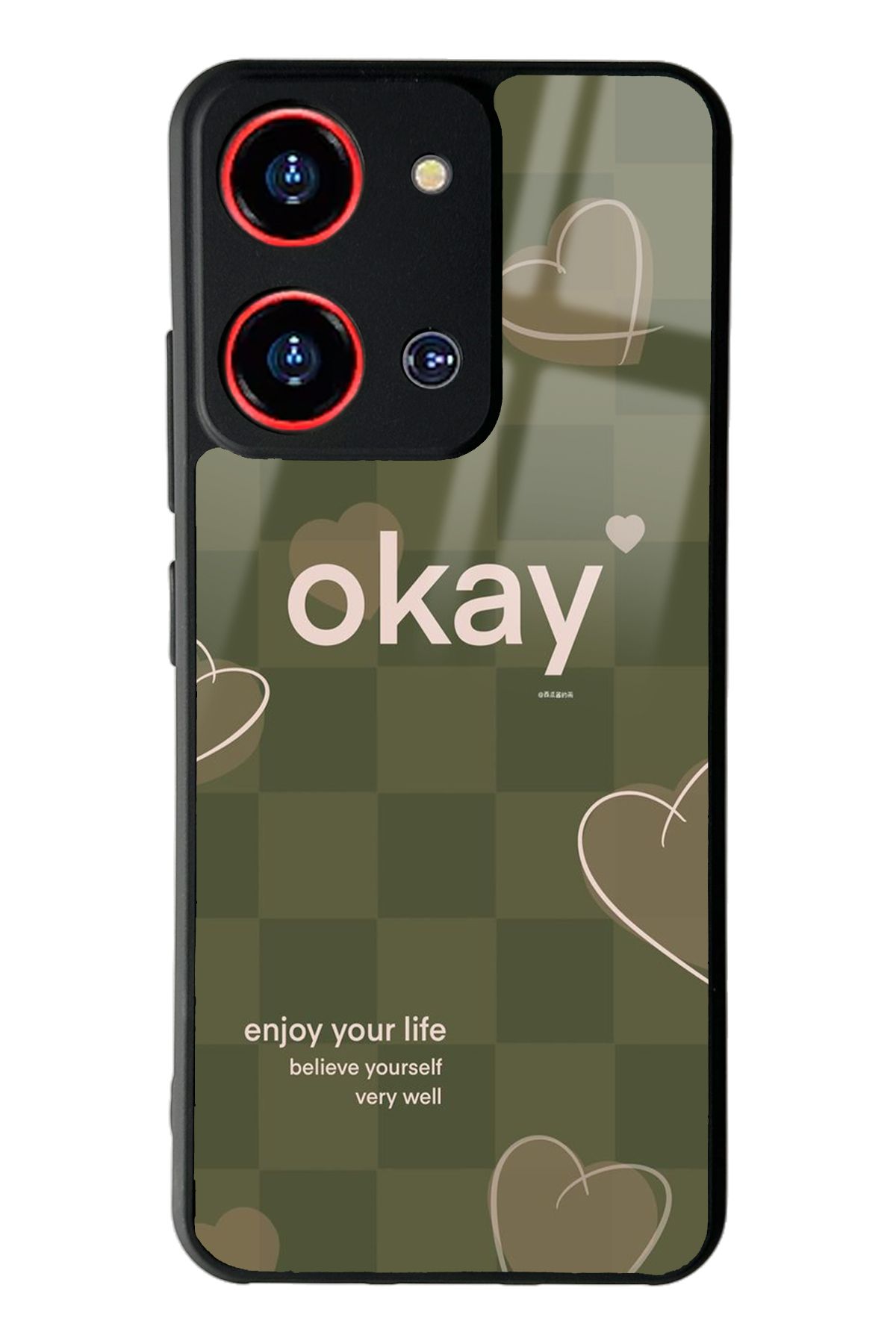 Spoyi Reeder S19 Max Pro S Zoom Enjoy Your Life Tasarımlı Glossy Telefon Kılıfı