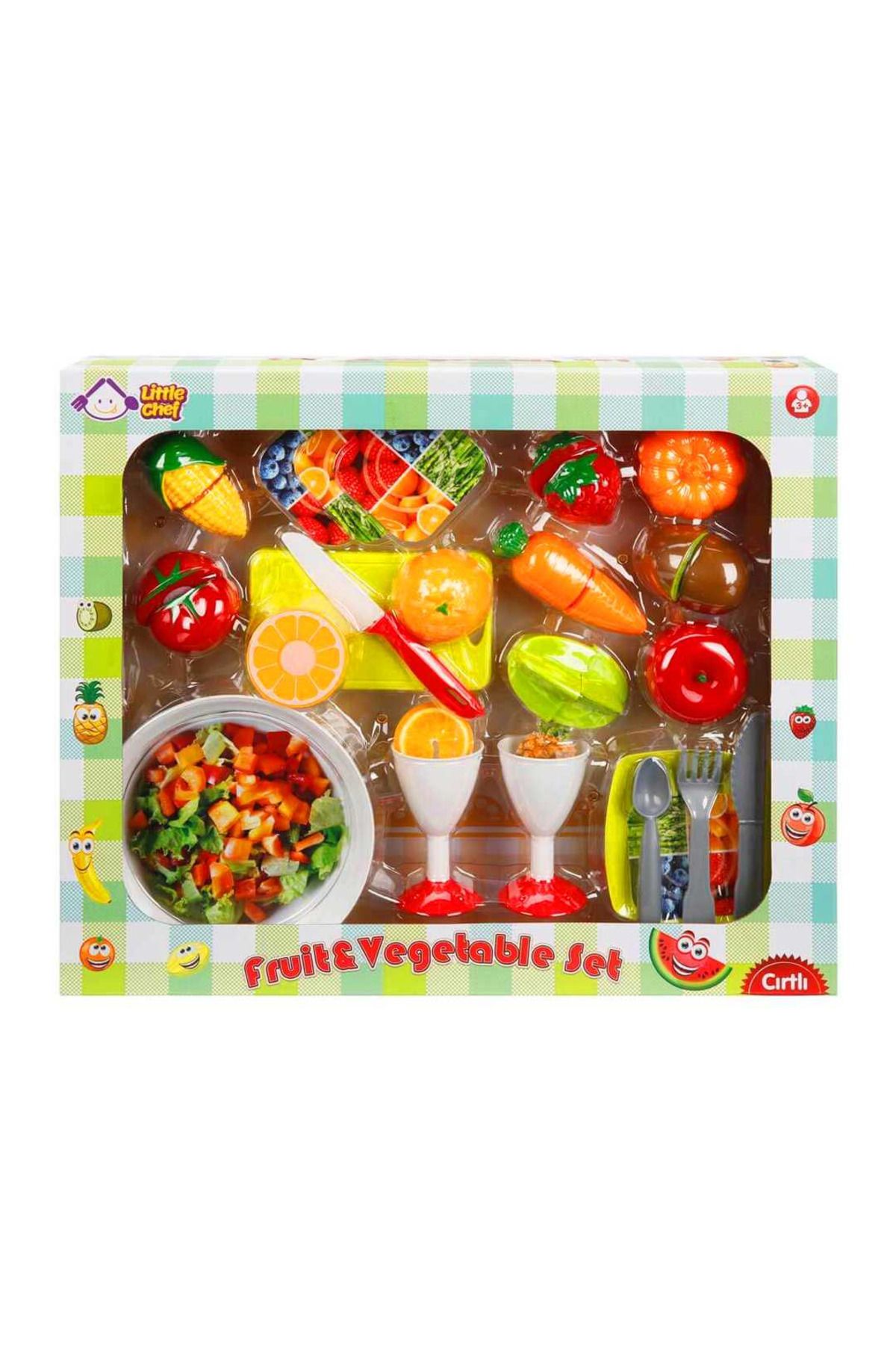Sunman LİTTLE CHEF KESMELİ MEYVE SETİ 30 PARÇA KUTULU 3+