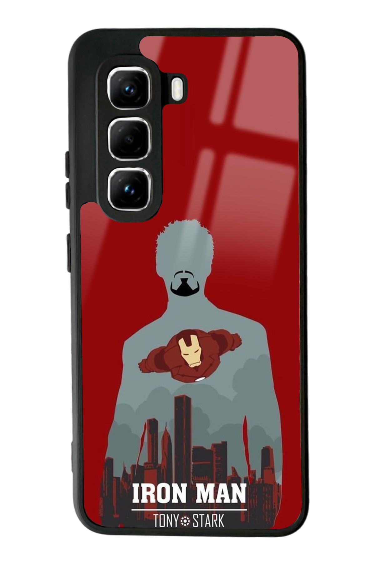 Spoyi İnfinix Hot 50 Pro Tony Stark Tasarımlı Glossy Telefon Kılıfı