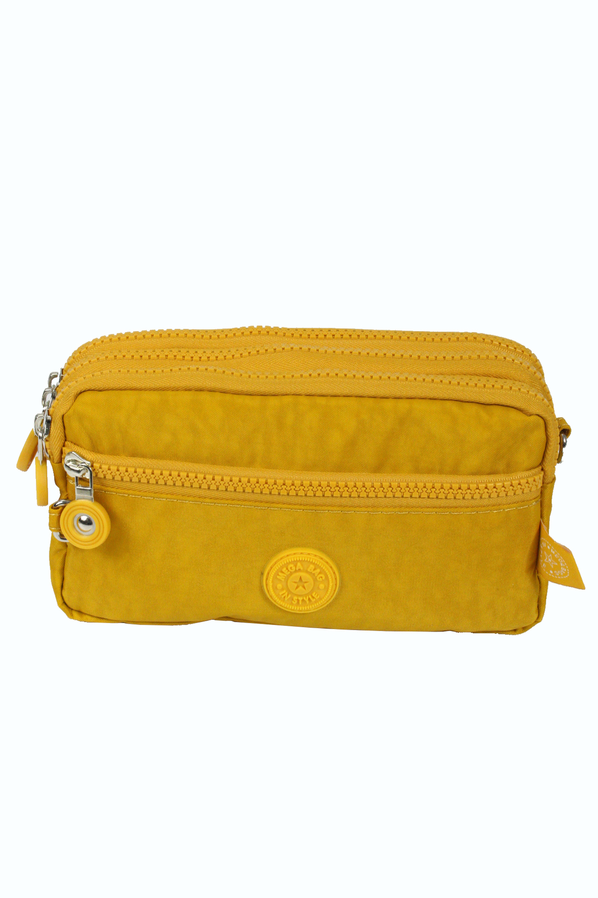 M 231 Mega Bag Krinkıl Kumaş Unisex El Omuz Çantası, Telefonluk (yatay), Clutch
