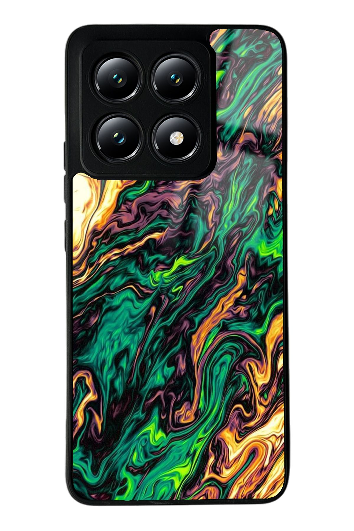Spoyi Xiaomi Mi 14T Karmaşık Renkler Tasarımlı Glossy Telefon Kılıfı
