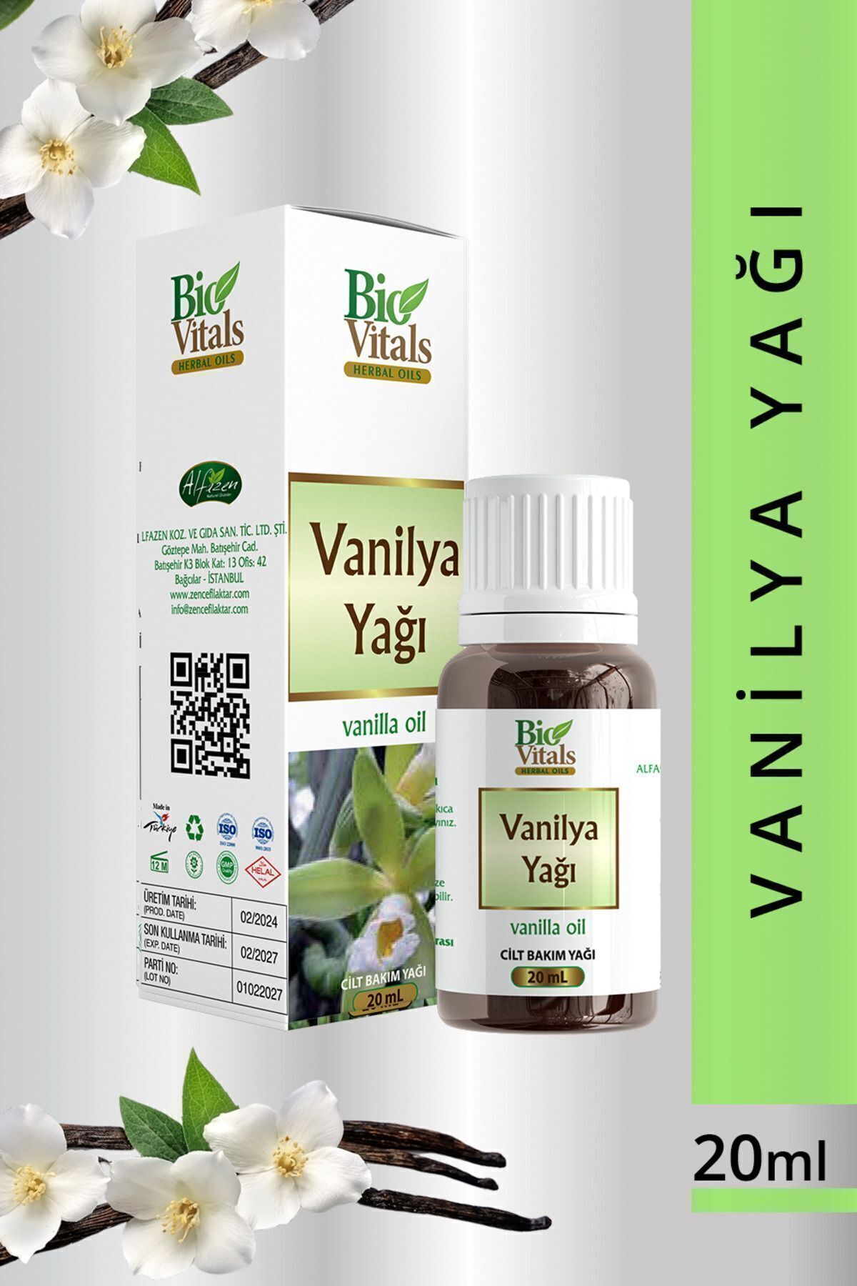 Bio Vitals Vanilya Yağı 20 ml