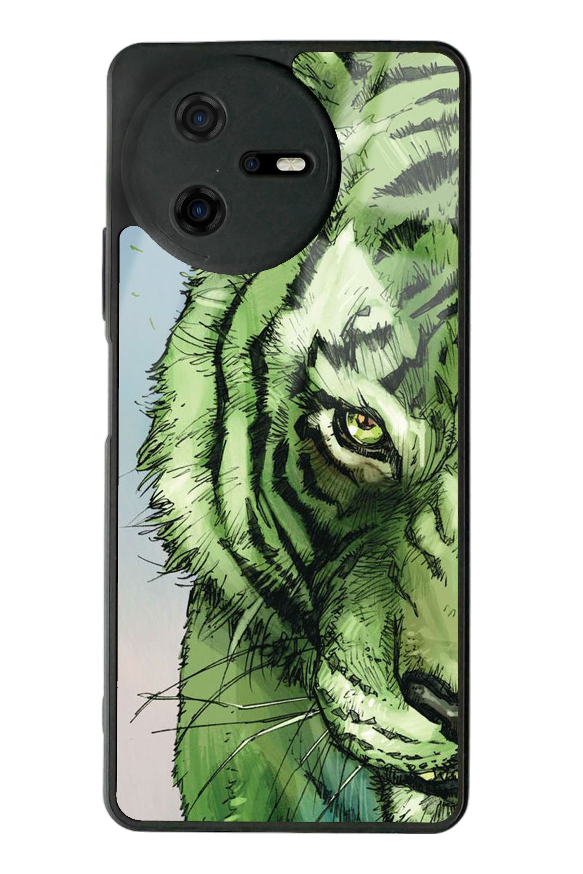 Spoyi Casper Via A40 Green Kaplan Tasarımlı Glossy Telefon Kılıfı