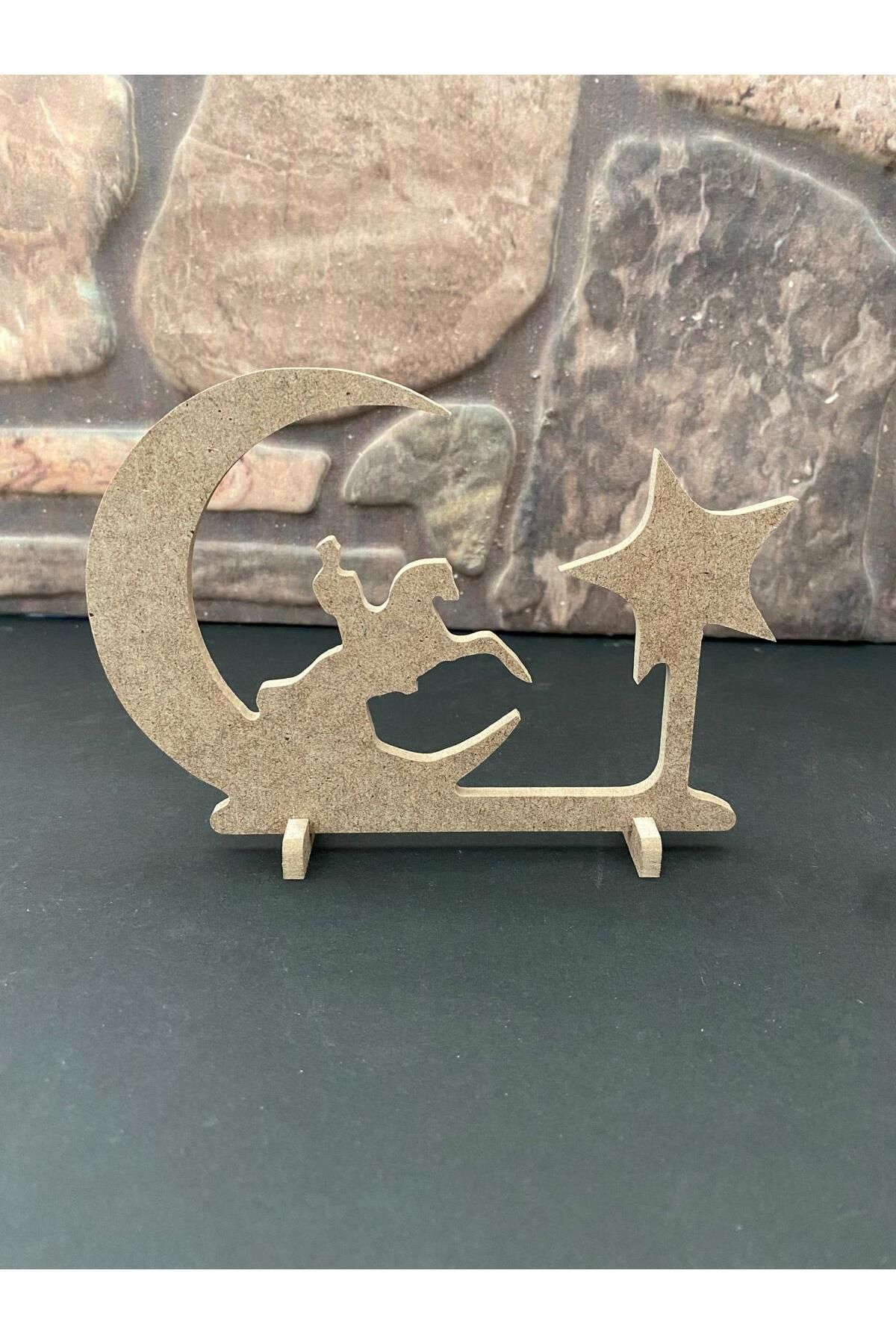 Geef Wood Art 19 Mayıs Atatürk’ü Anma Gençlik ve Spor Bayramı Temalı MDF Dekoratif Figür(10 Adet)