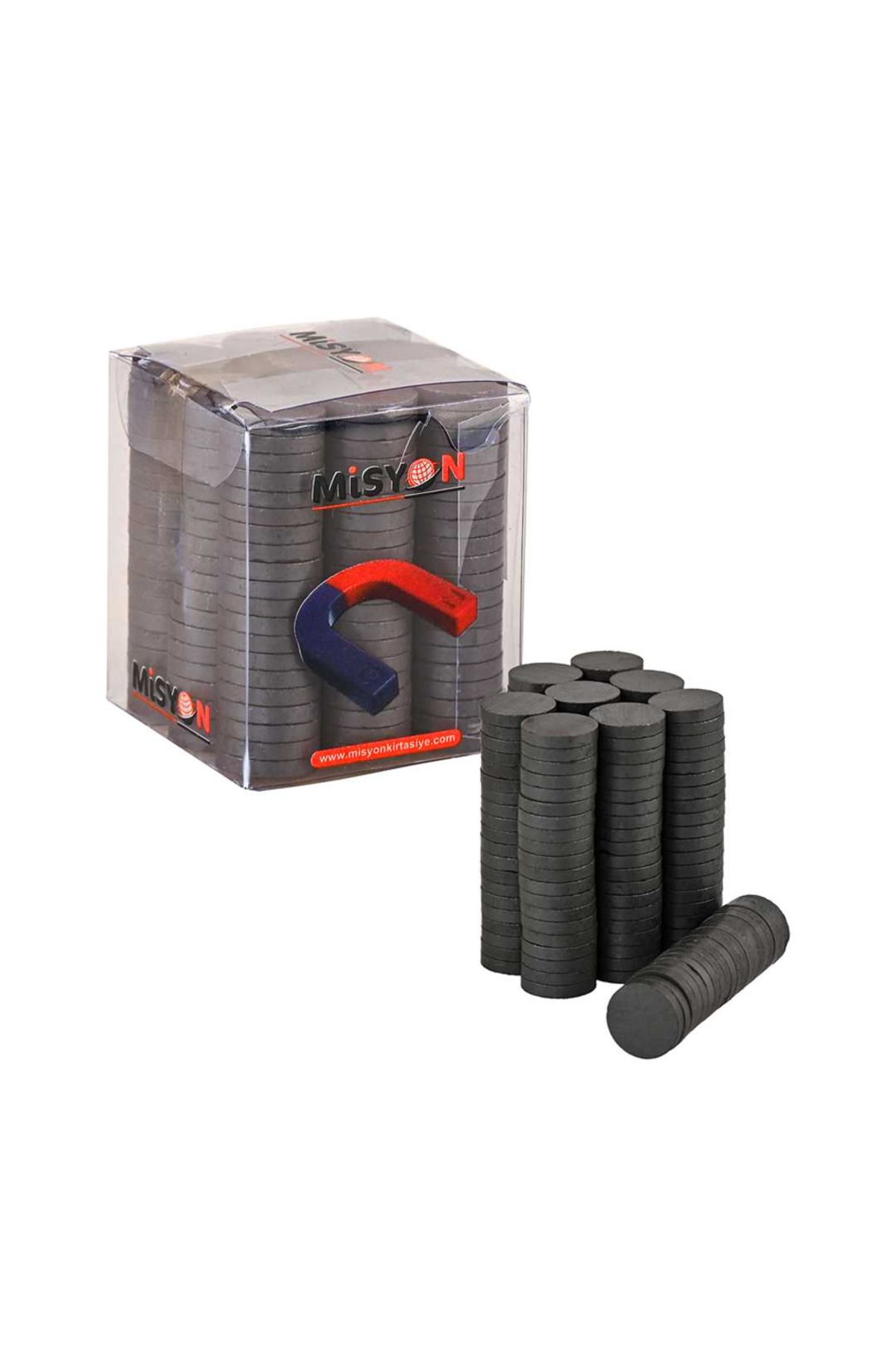 misyon kırtasiye YUVARLAK MIKNATIS DELİKSİZ 180 Lİ PAKET