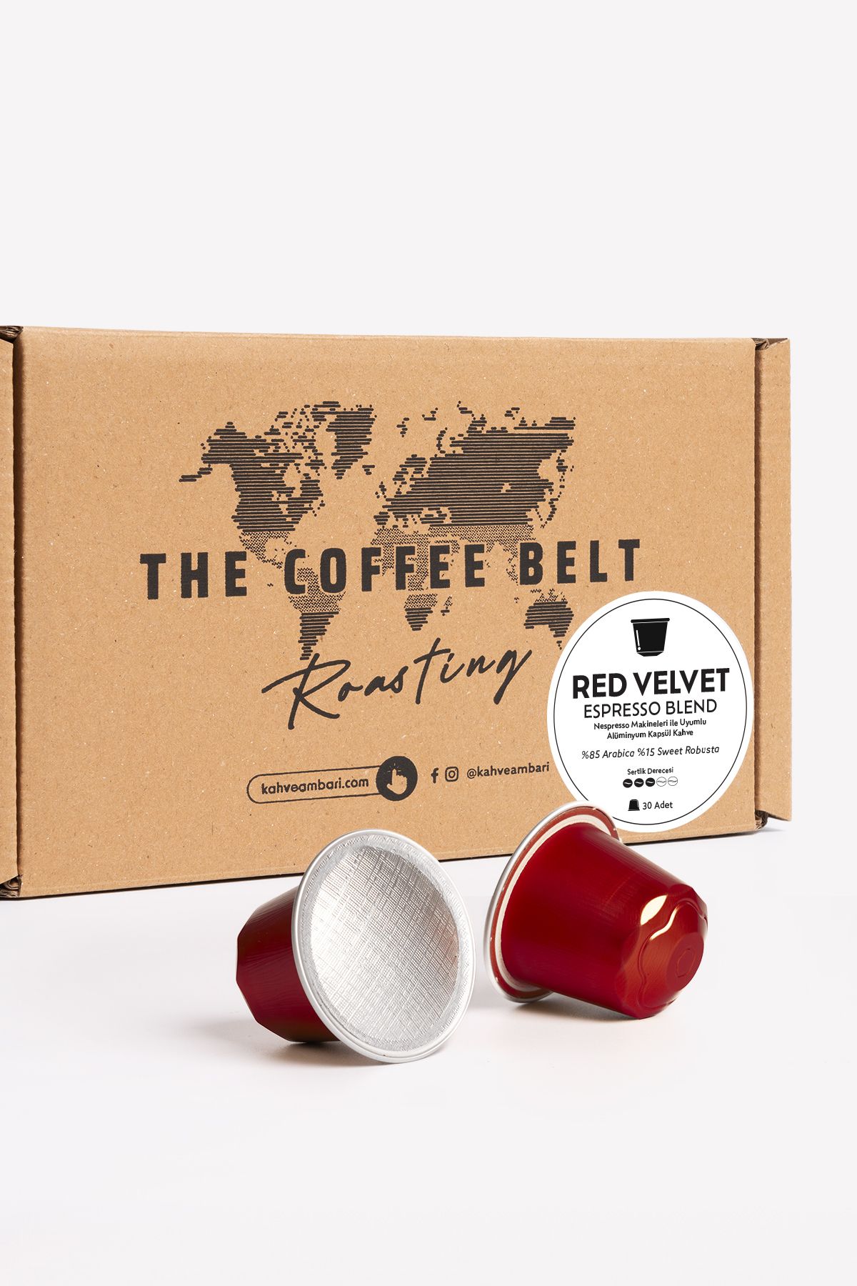 The Coffee Belt Red Velvet Nespresso Uyumlu Kapsül Kahve 30 Adet