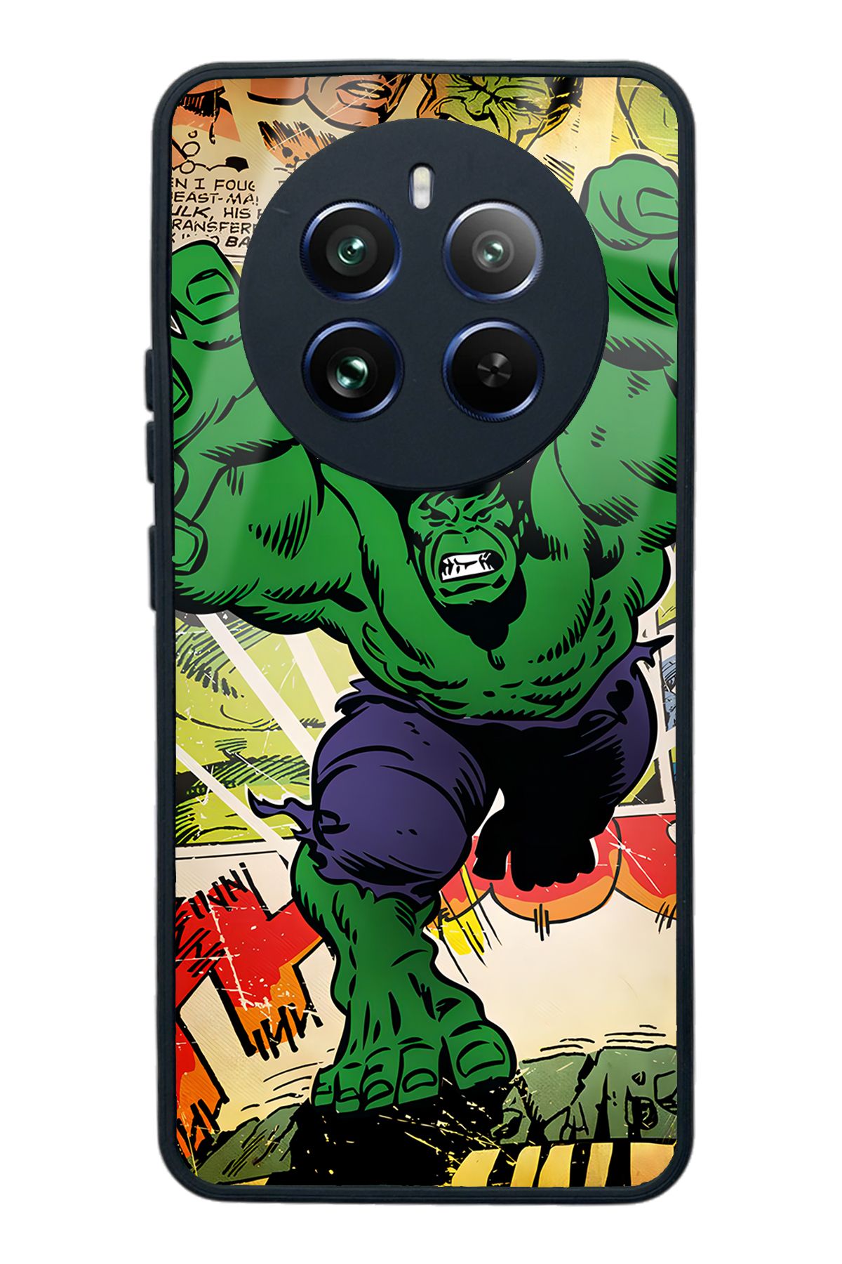 Spoyi Oppo Realme 12 Pro Plus Hulk Tasarımlı Glossy Telefon Kılıfı