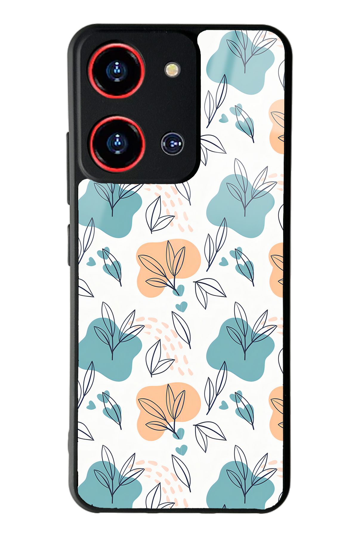 Spoyi Reeder S19 Max Pro S Zoom Minik Yapraklar Tasarımlı Glossy Telefon Kılıfı