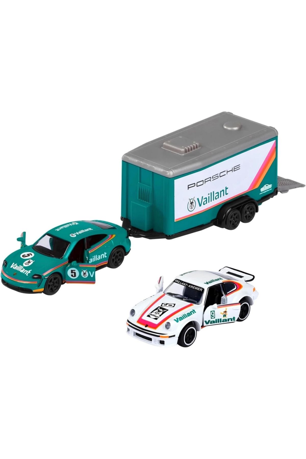 robotrend Majorette Car Trailer Ford