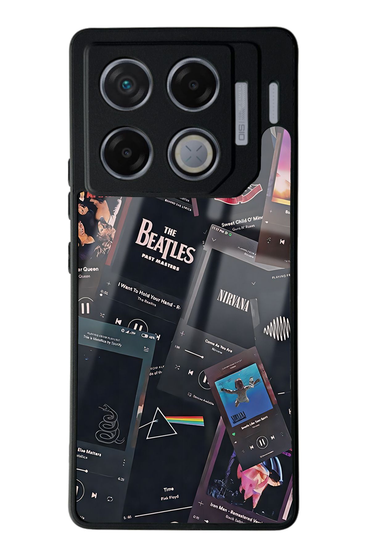 Spoyi İnfinix GT 20 Pro Retro Music Tasarımlı Glossy Telefon Kılıfı