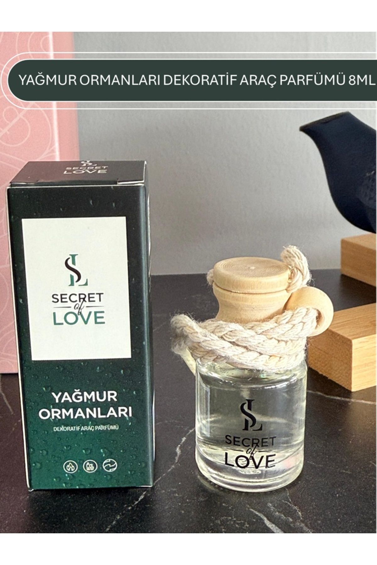 SECRET OF LOVE Yağmur Ormanları Araç Kokusu 8 ml