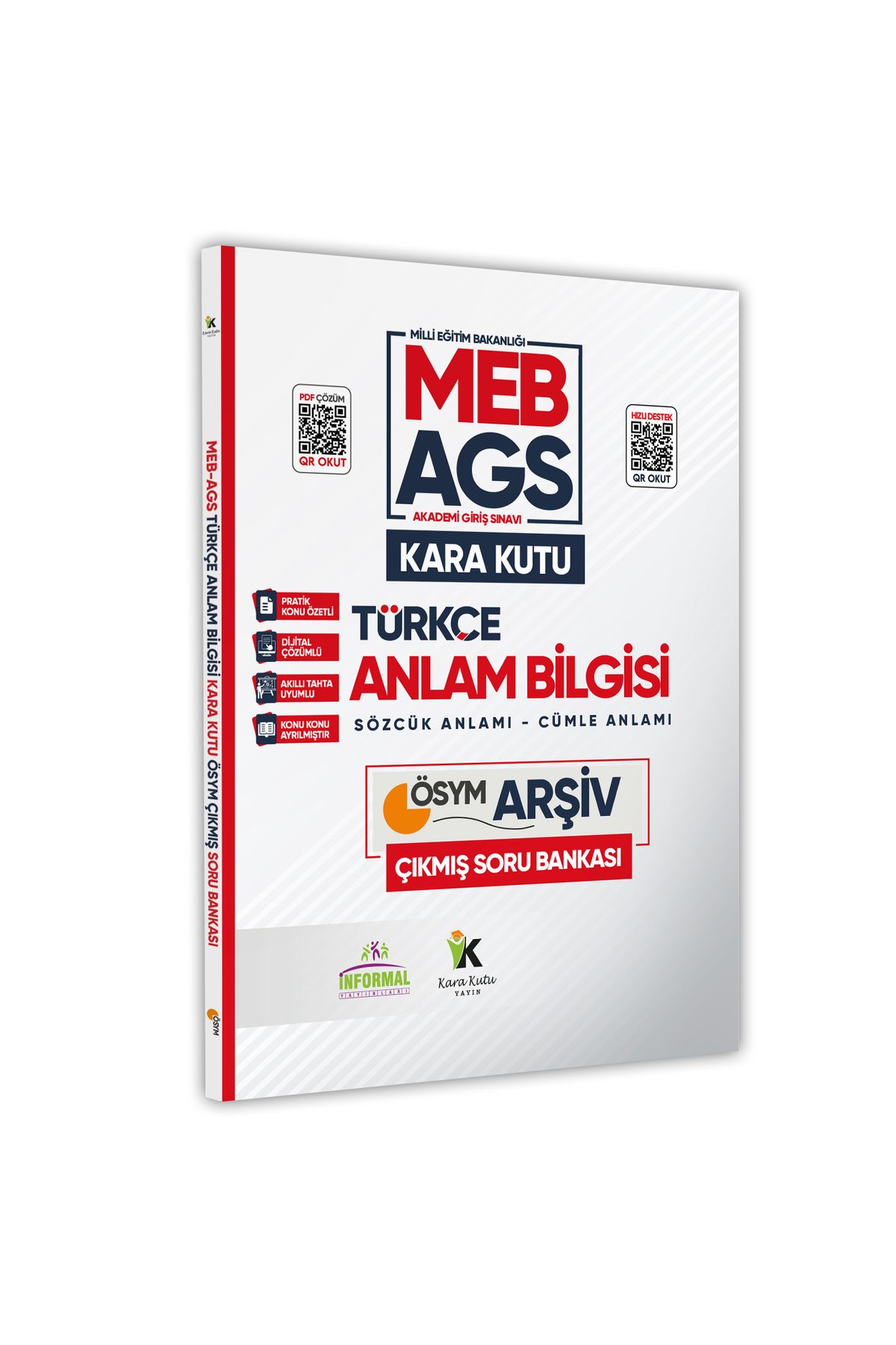 Karakutu Yayınları MEB-AGS Türkçenin Kara Kutusu ANLAM BİLGİSİ (Sözcük-Cümle) ÖSYM Çıkmış Çözümlü Soru Bankası