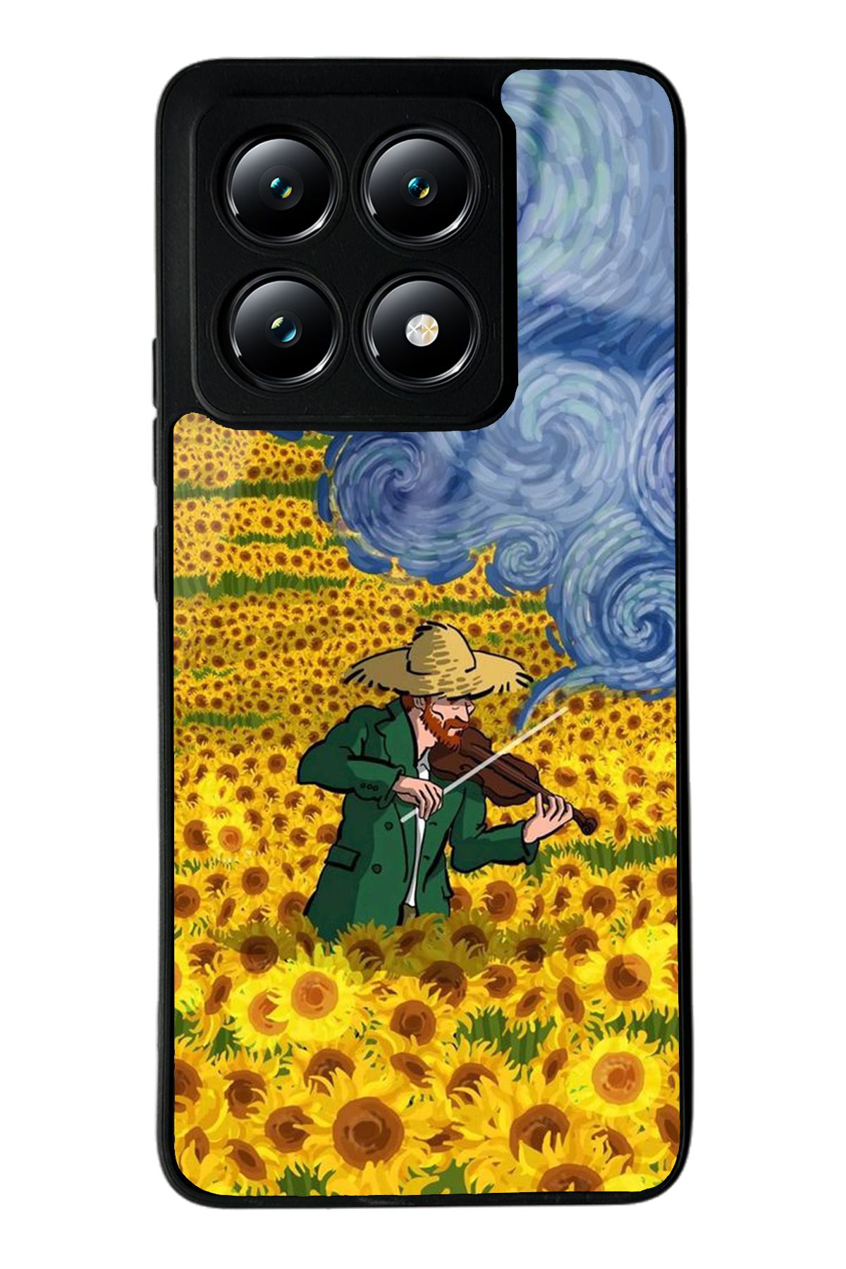 Spoyi Xiaomi Mi 14T Kemancı Tasarımlı Glossy Telefon Kılıfı