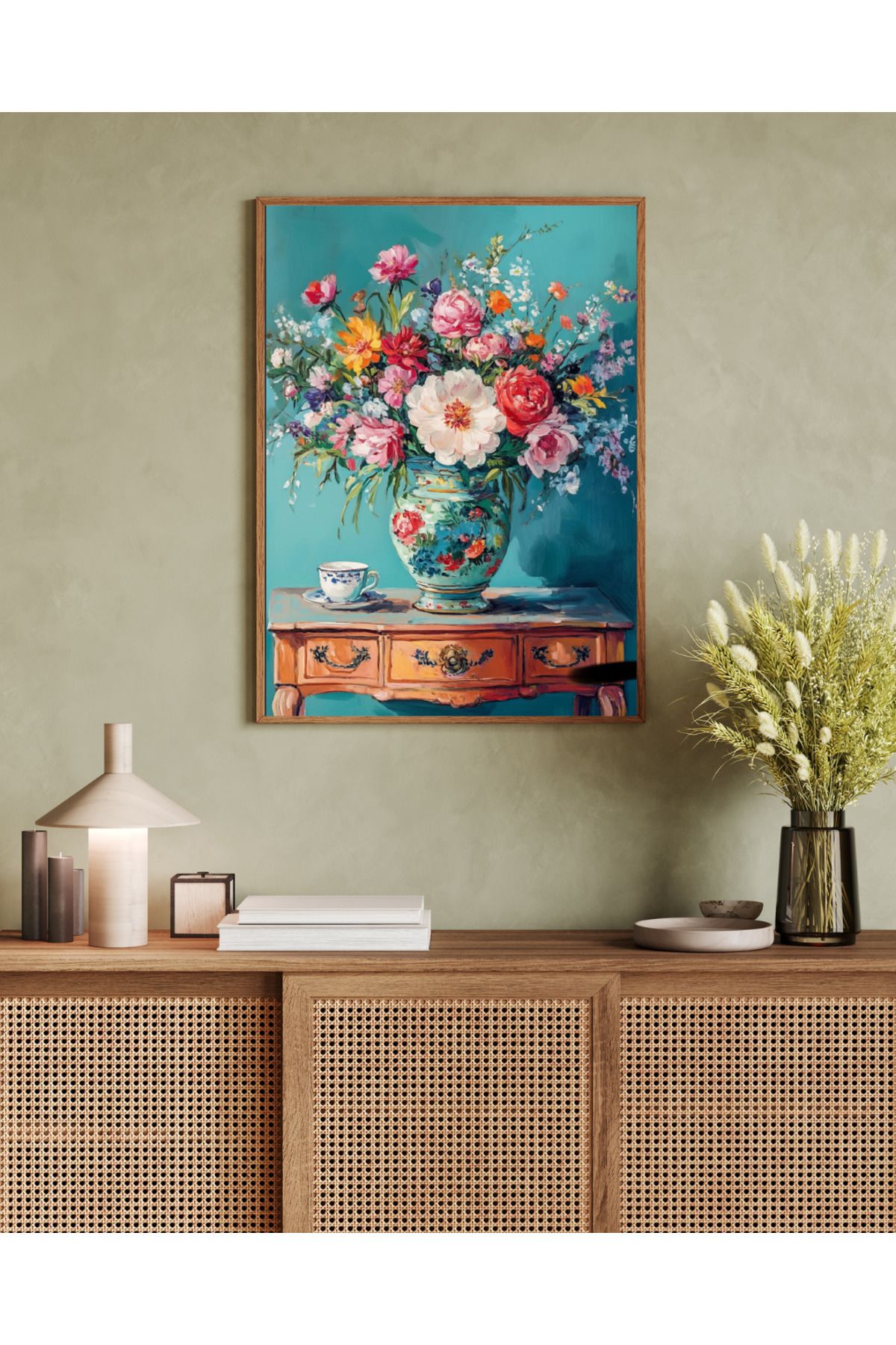woodhomeworks tek parça salon ofis dekor tablo