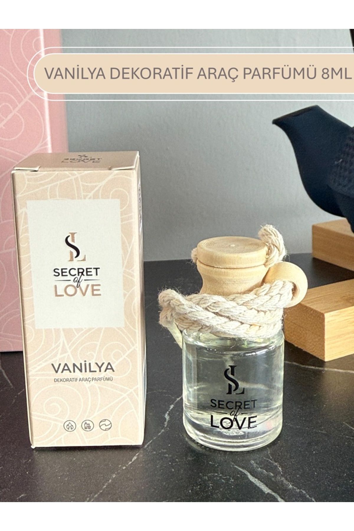 SECRET OF LOVE Vanilya Araç Kokusu 8 ml
