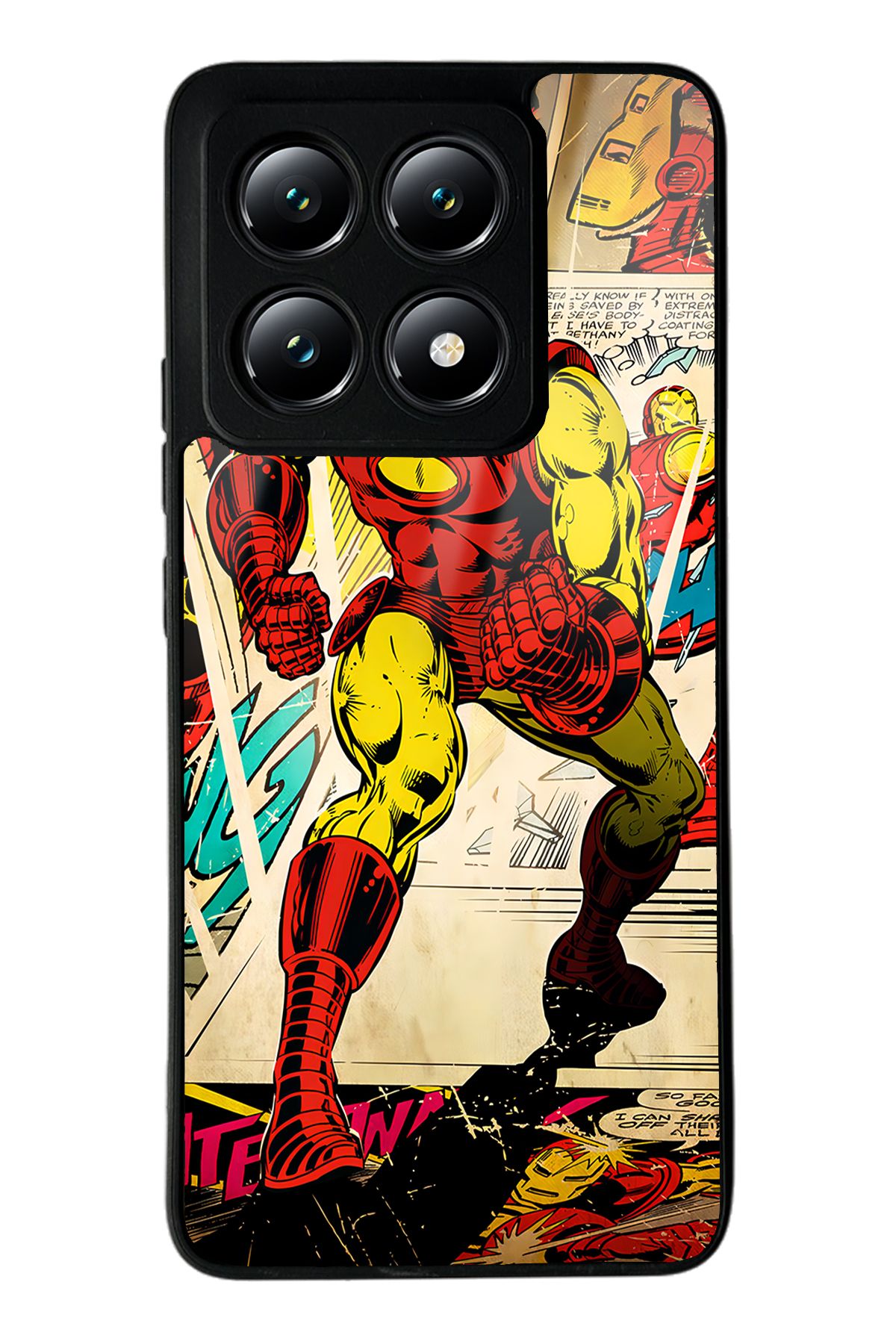 Spoyi Xiaomi Mi 14T iron Man Demir Adam Tasarımlı Glossy Telefon Kılıfı