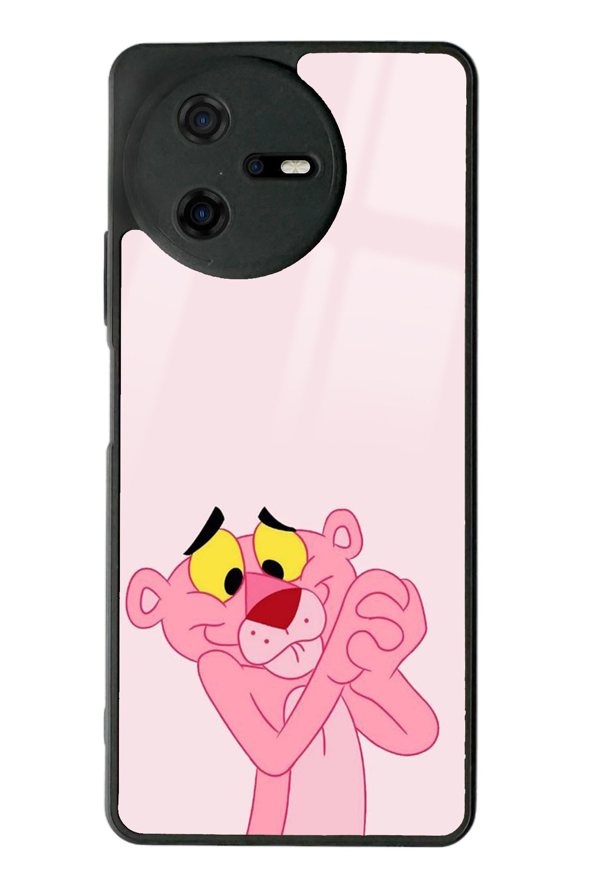 Spoyi Casper Via A40 Pink Panter Tasarımlı Glossy Telefon Kılıfı