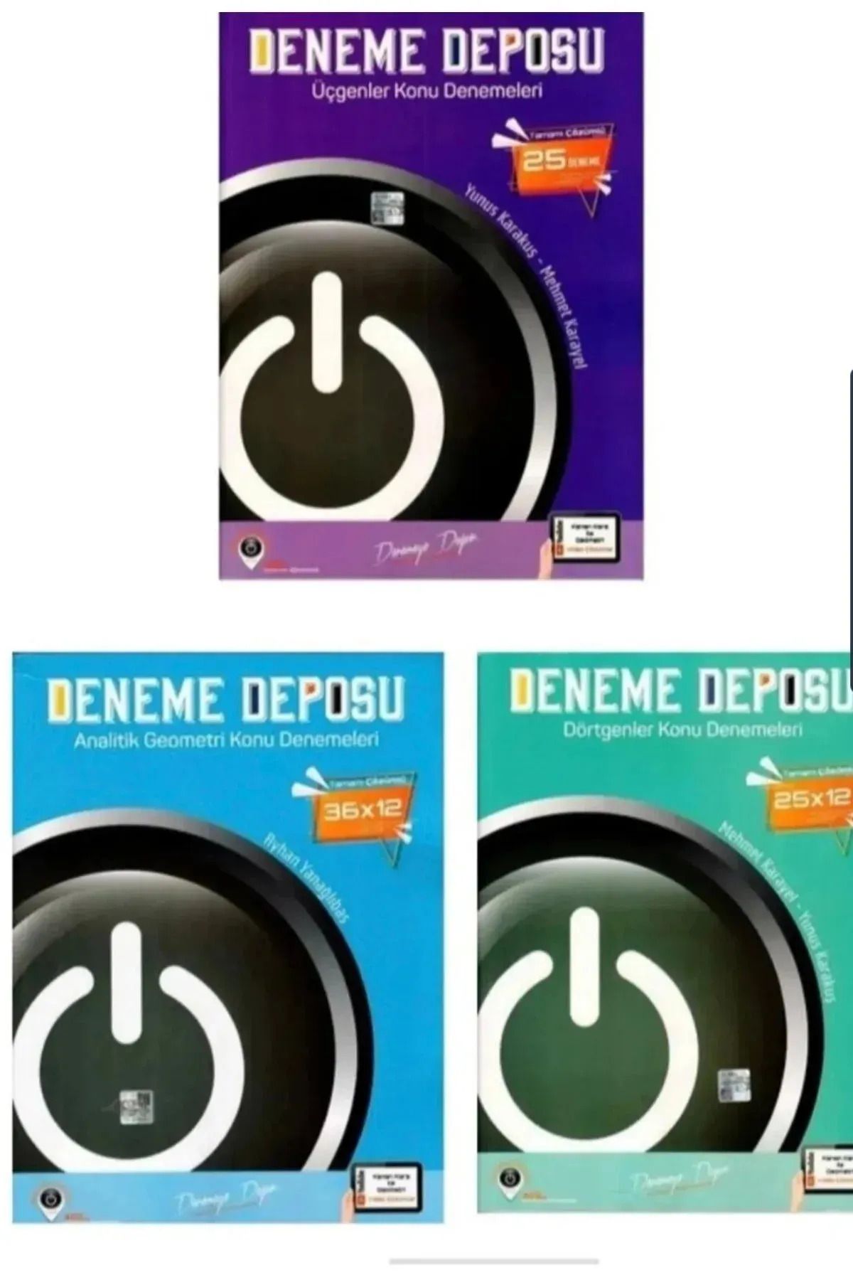Giriş Yayınları 9,10,11 Acil Deneme Deposu 2024 Tyt-ayt Geometri Deneme Seti 3 Kitap (HEDİYELİ) -2025 2026