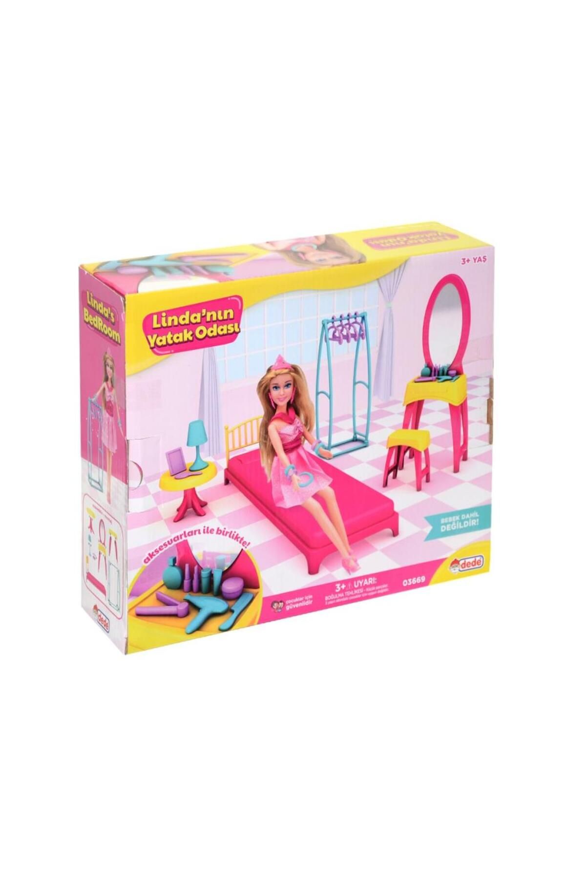DENİZBİLİŞİM 03669 Linda'Nın Yatak Odası Oyun Seti -Dede