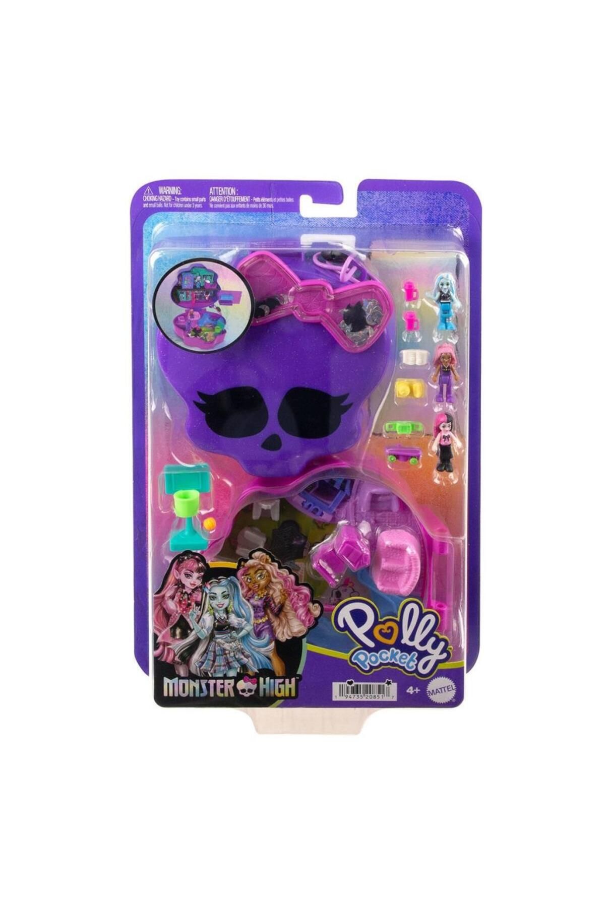 mrpurple HVV58 Polly Pocket - Monster® High Temalı Kompakt Oyun Seti