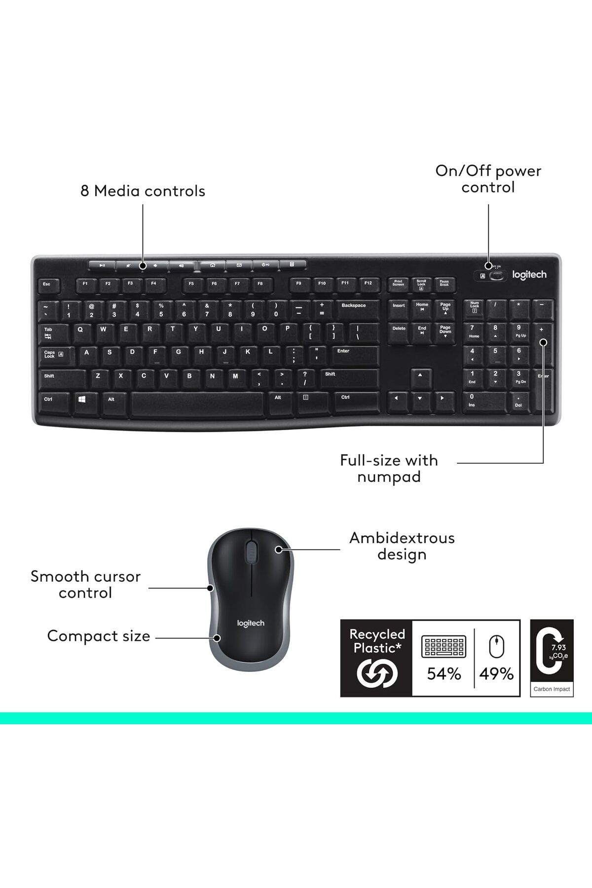 logitech-MK270 Wireless Keyboard and Mouse Combo 7