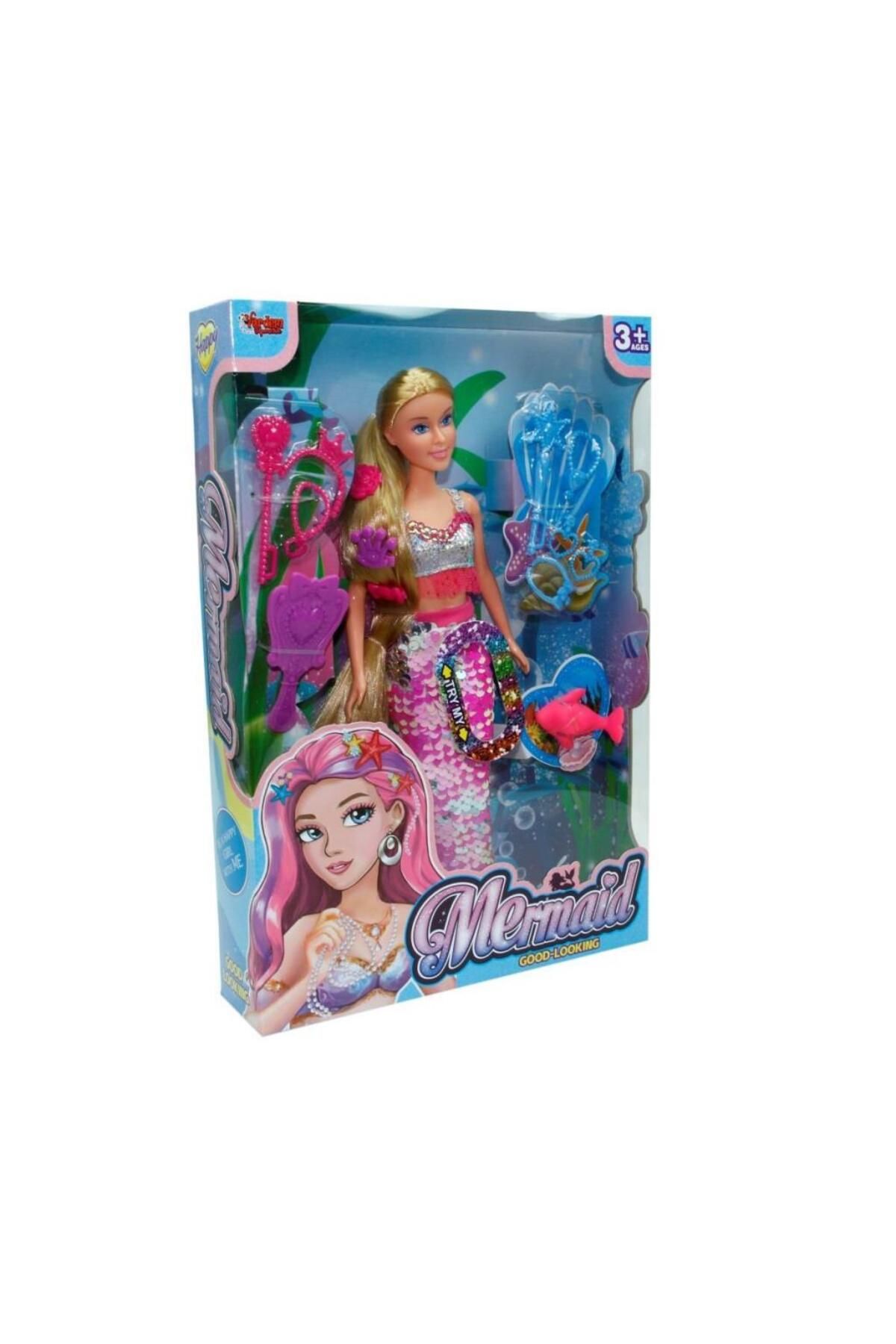 NessiWorld WG-66777 Kutulu 29cm Aksesuarlı Deniz Kızı - Vardem Oyuncak