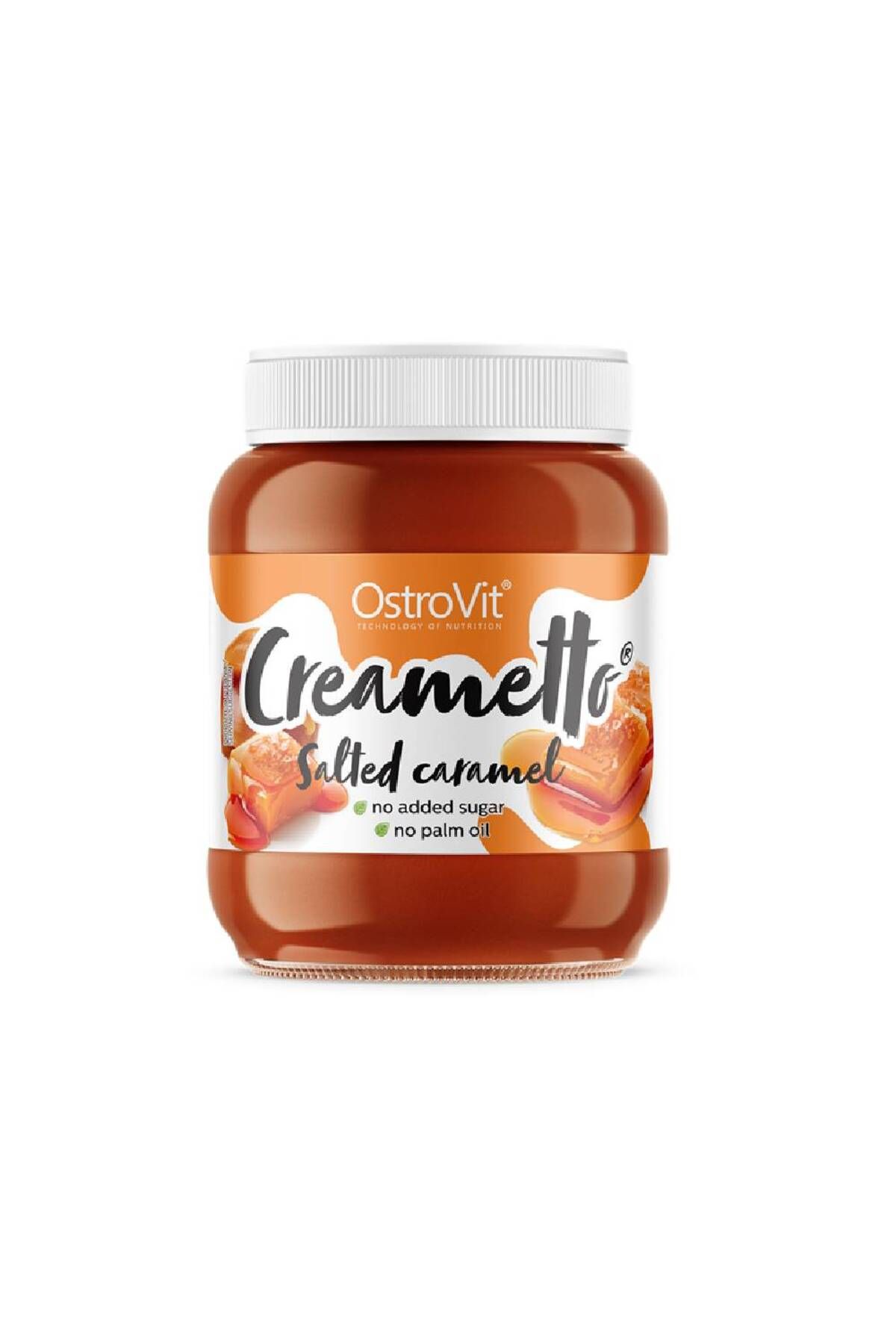 Ostrovit Creametto Salted Caramel, 350g, Ostrovit, Crema Tartinabila Fara Zahar - One Size