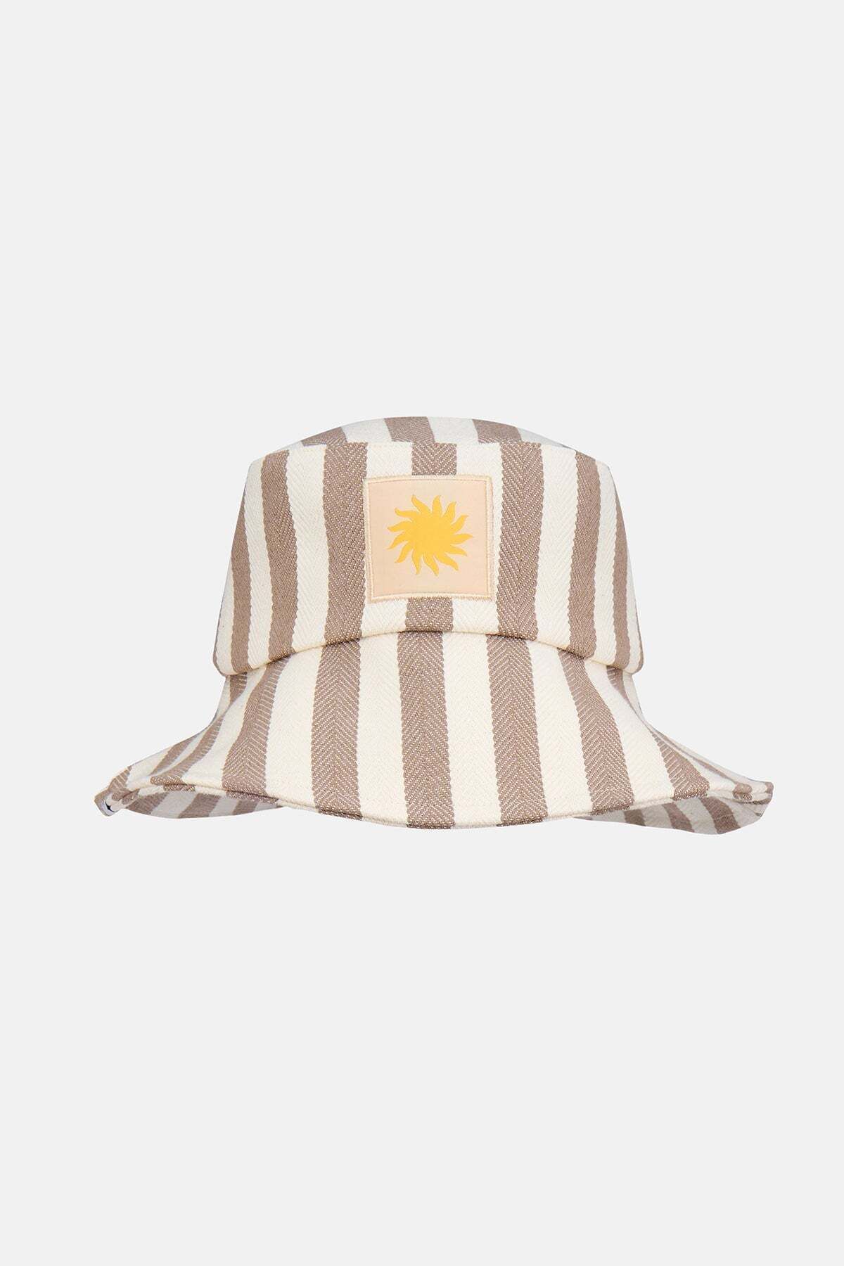 WWF Market Güneş Canvas Bucket Hat - Kahverengi/Bej