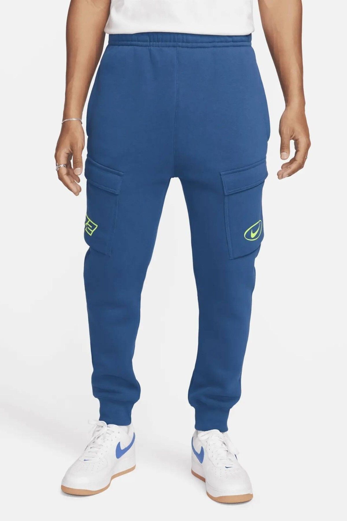 Nike Global Moto Sports Inspired Fleece Cargo Pant Blue Erkek Kargo Cepli Eşofman Altı Mavi