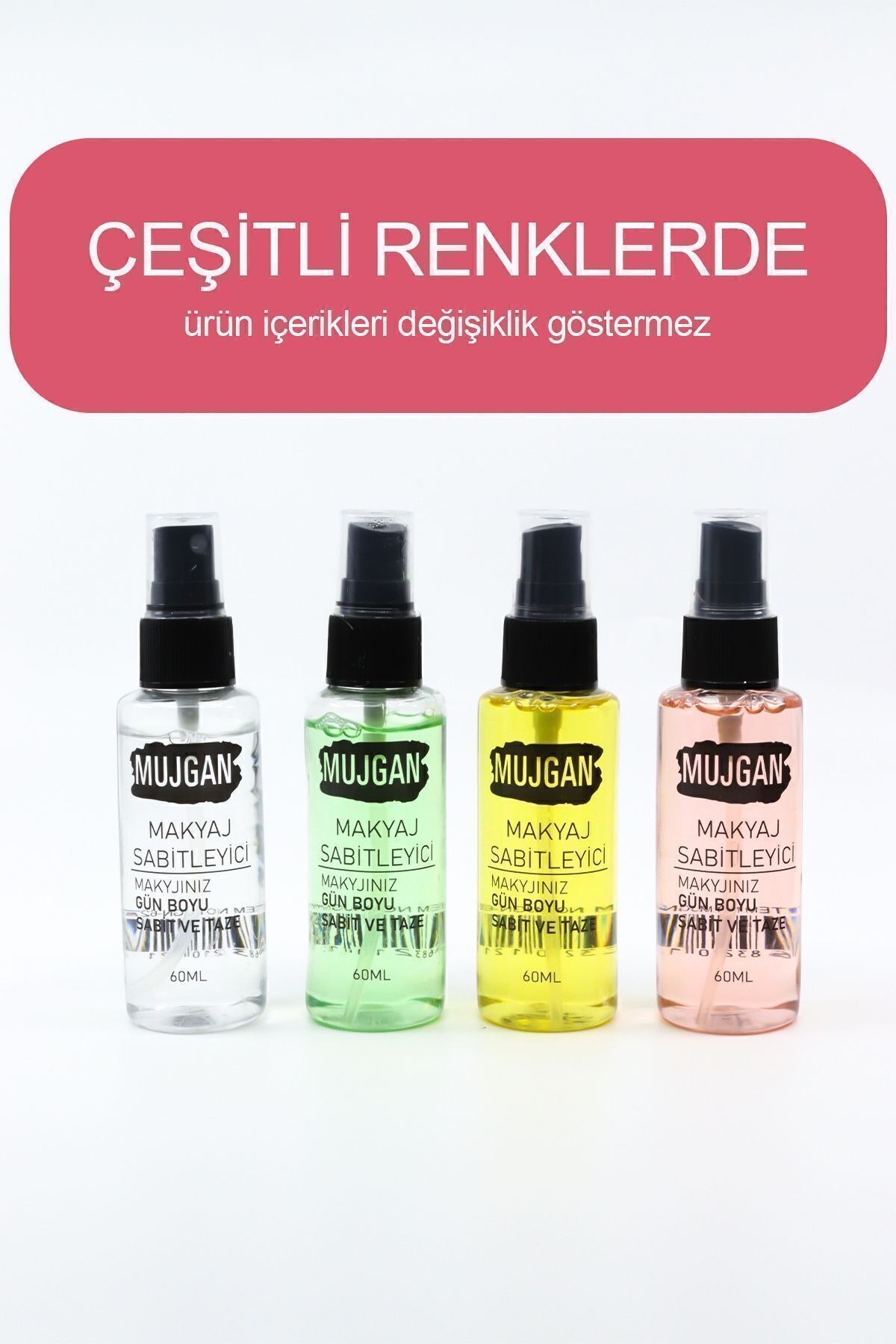 Makyaj Sabitleyici Şefaf Ambalaj 60ml — نارنجی beyaz — تصویر 7 از 8