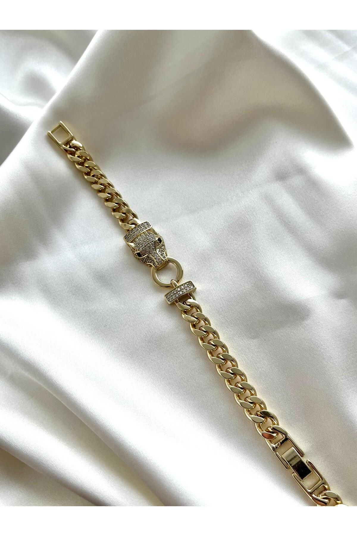 EYLUXE ACCESSORY Xuping Özel Seri Yılan Detaylı Taşlı Bileklik