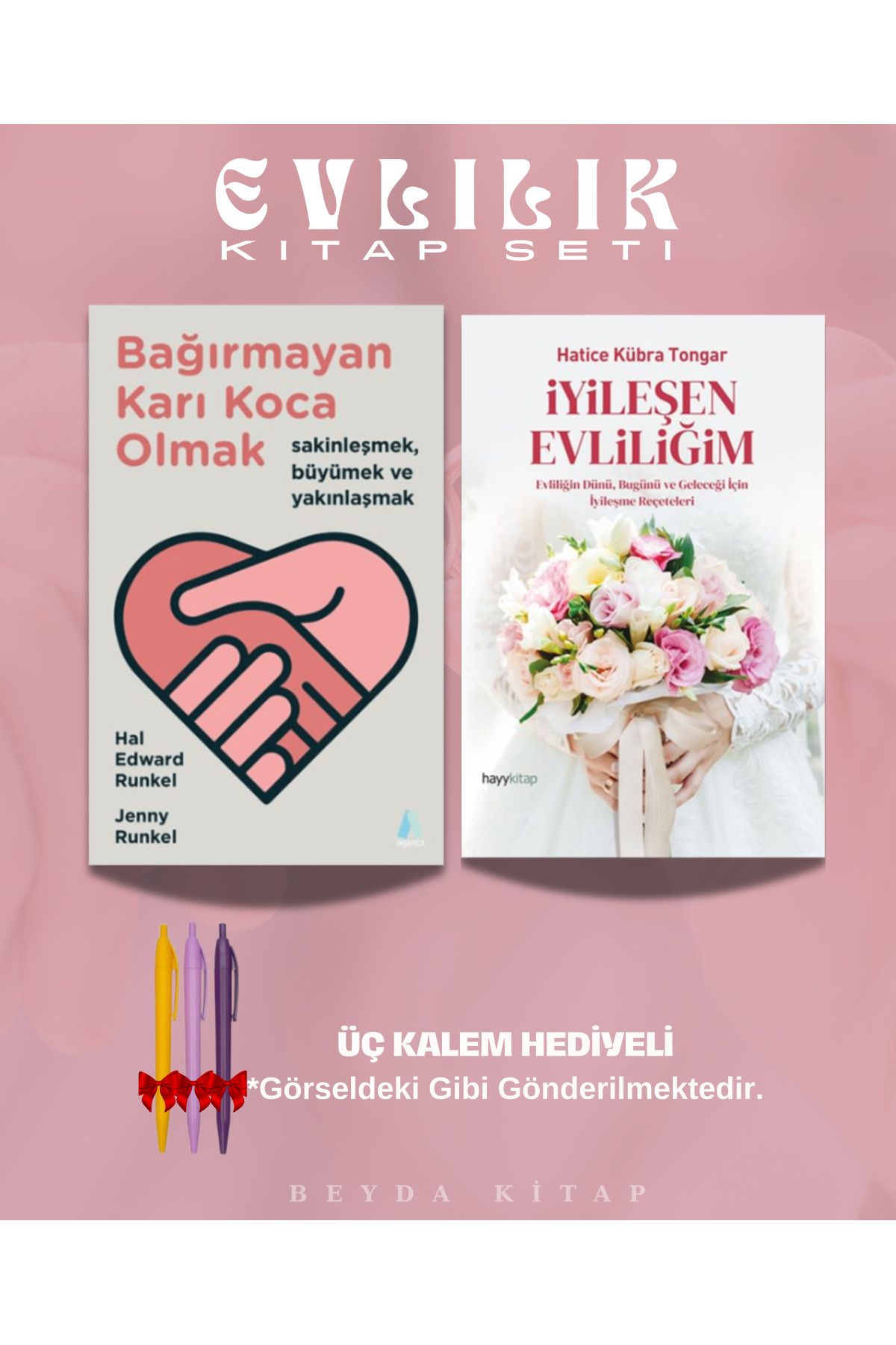 Aganta Yayınları Bağırmayan Karı Koca Olmak - İyileşen Evliliğim - Kitap Seti - EVLKADY1