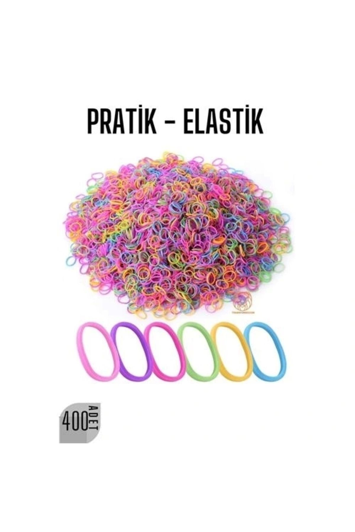 STOREMAX Pratik Saç Lastik Toka 400 ADET RENKLİ