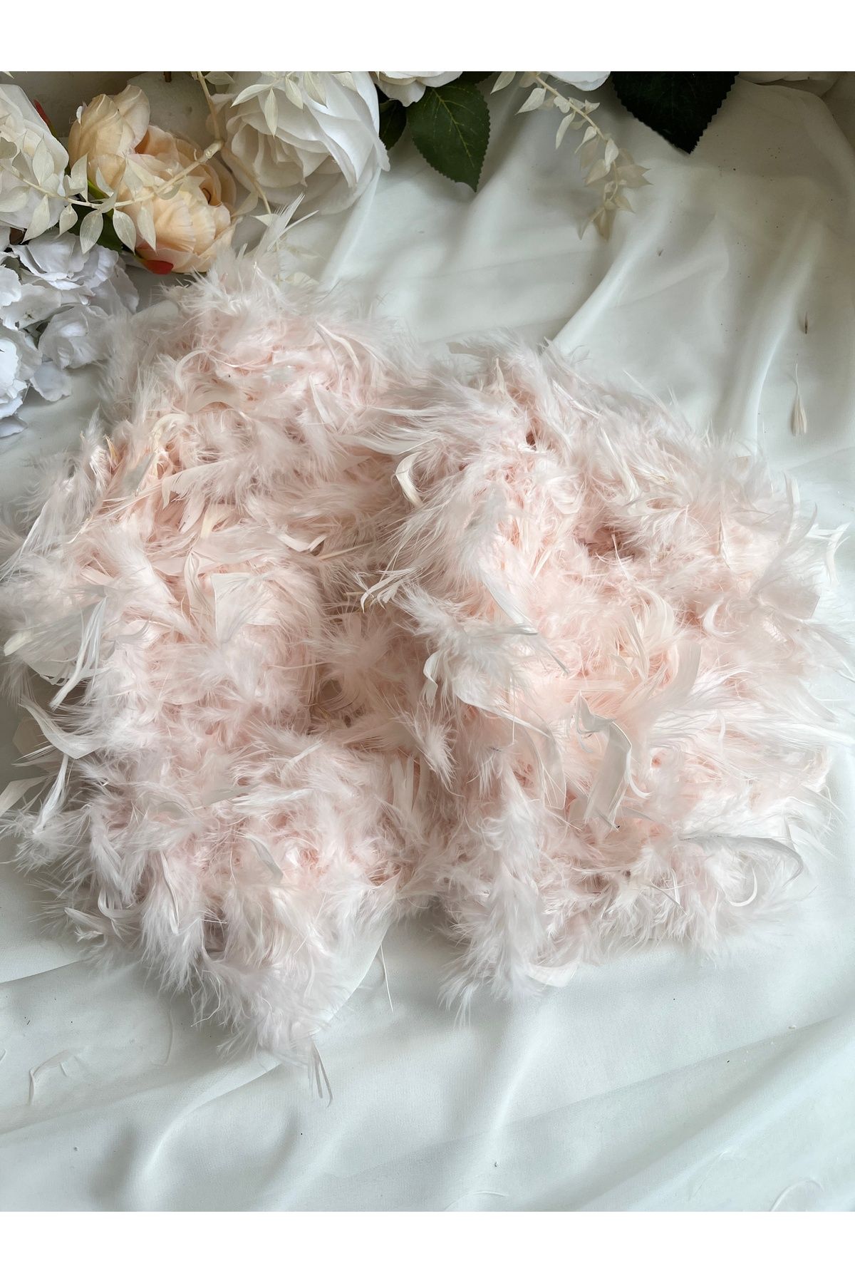 LE FANTASİA Otriş Kaz Tüyü - 2 Yard 60 gr - Pudra Pembe