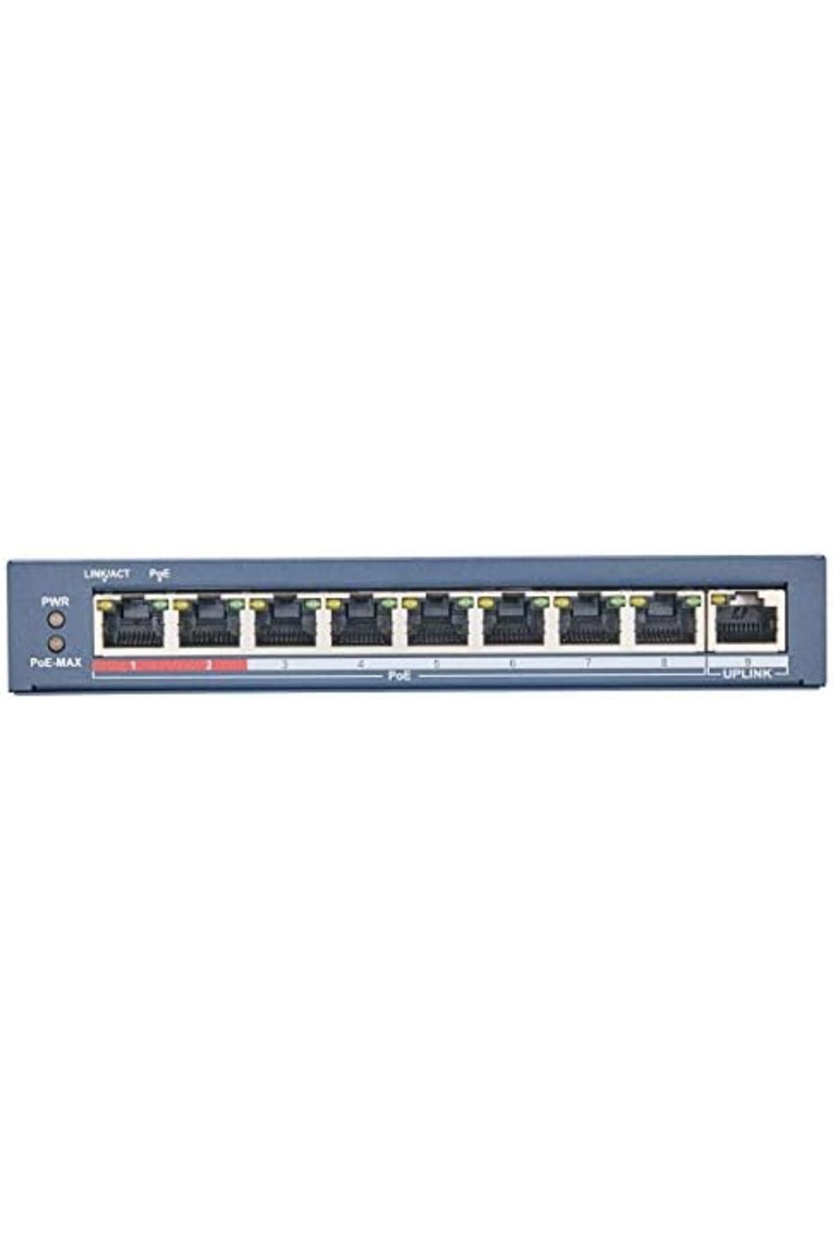 Hikvision-Hikvision 8-Port 10/100 Mbps Unmanaged Network Switch with 1 Uplink Port 2