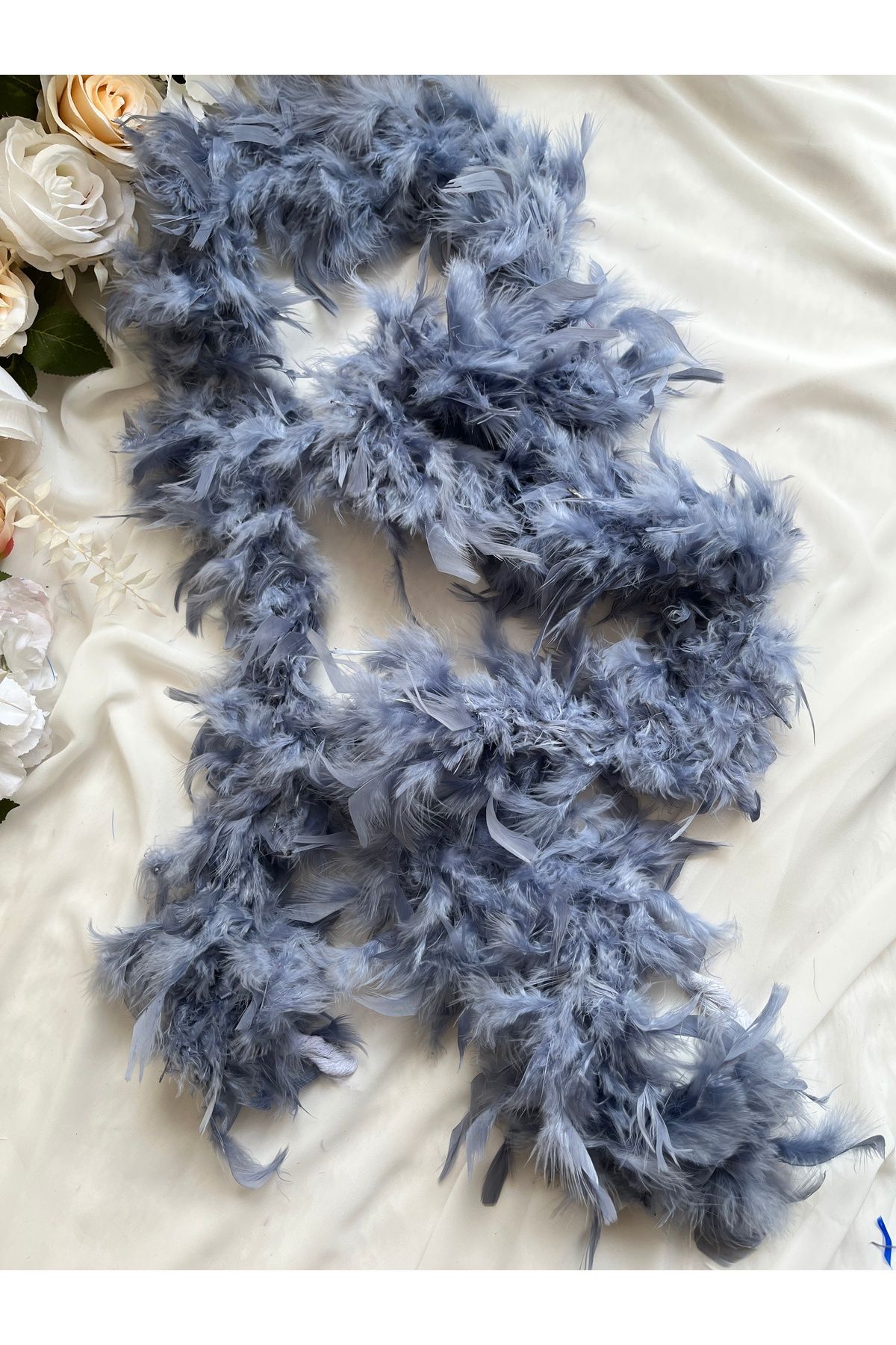 LE FANTASİA Otriş Kaz Tüyü - 2 Yard 60 gr - indigo mavi