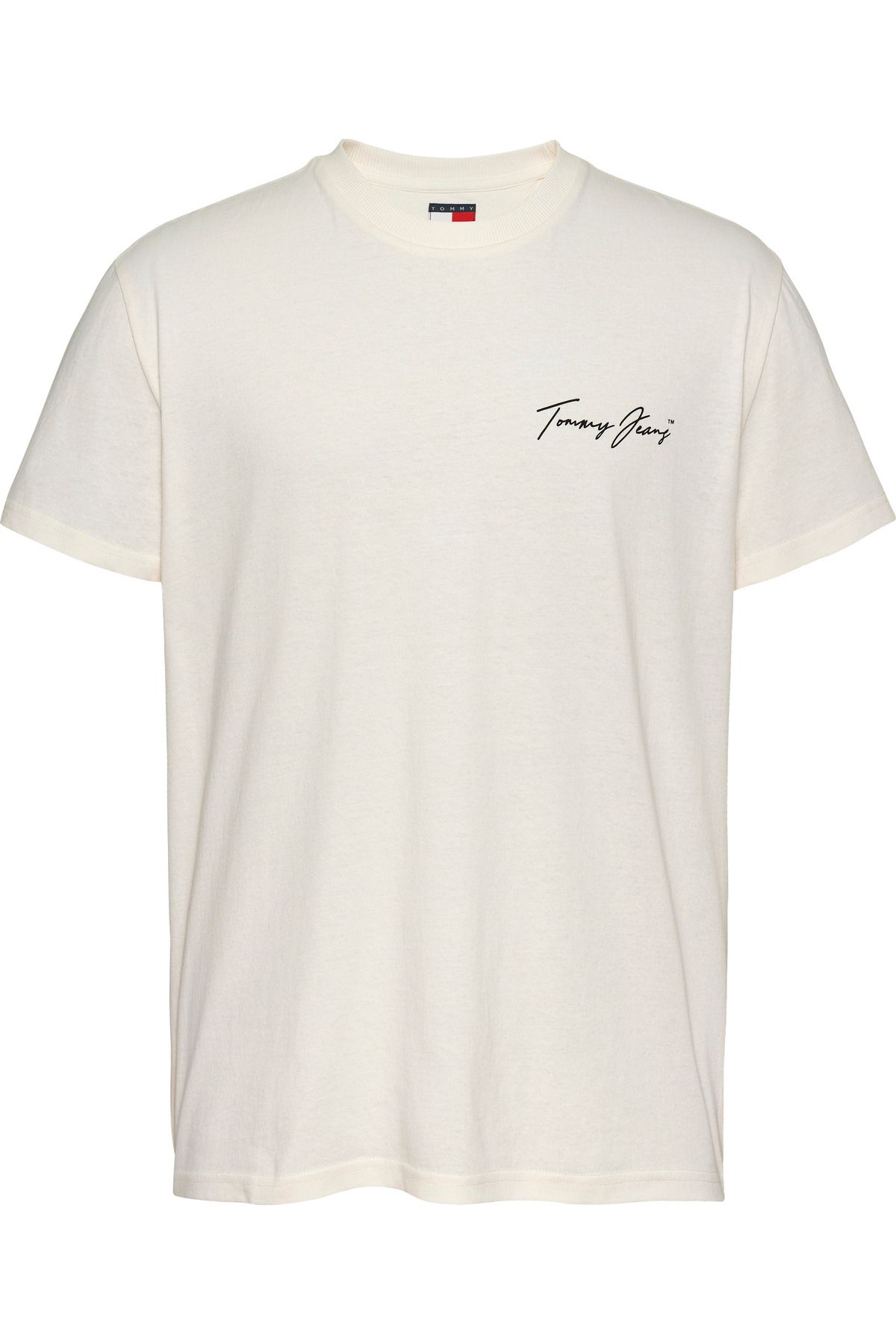 Tommy Hilfiger Tjm Reg Novelty Tee Antik Beyaz Erkek T-Shirt