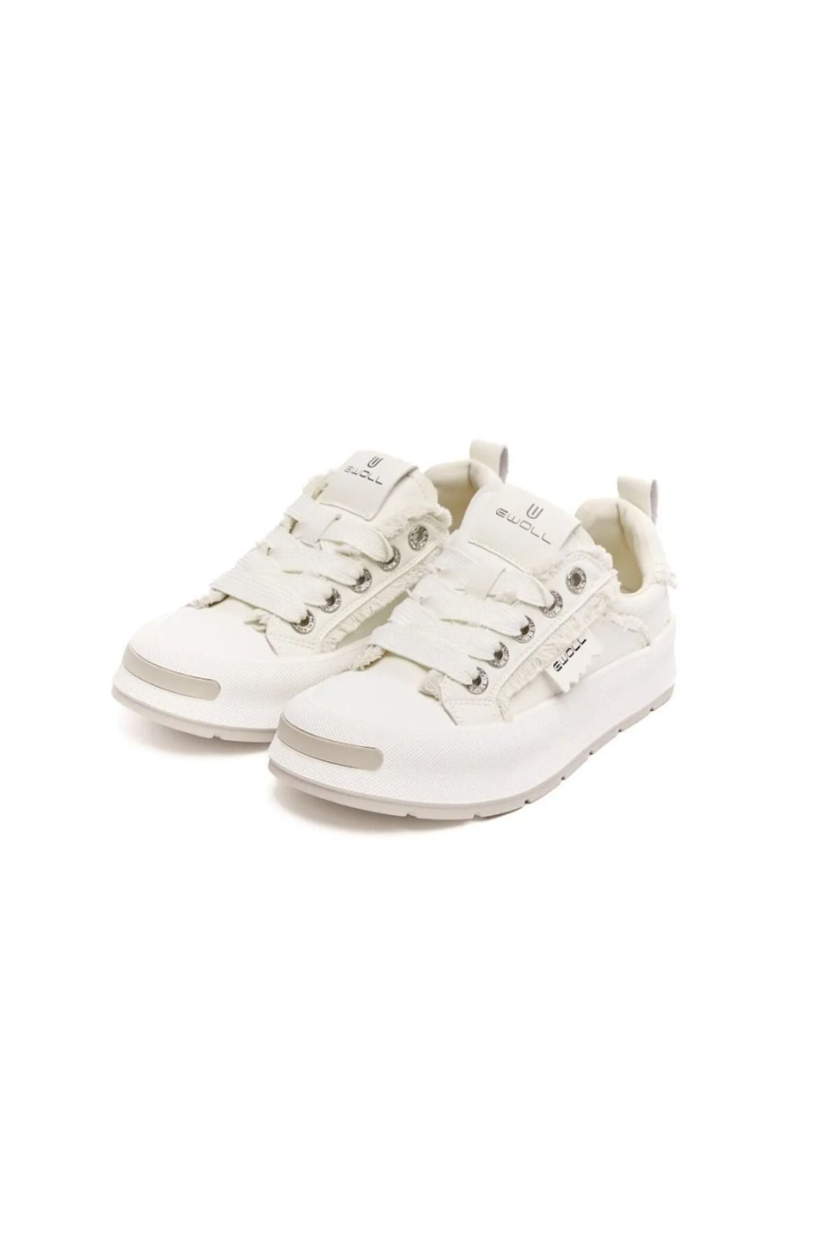 BS BEYAZ SHOES Kadın Sneaker Yüksek Taban Triko Tarz Spor Ayakkabı