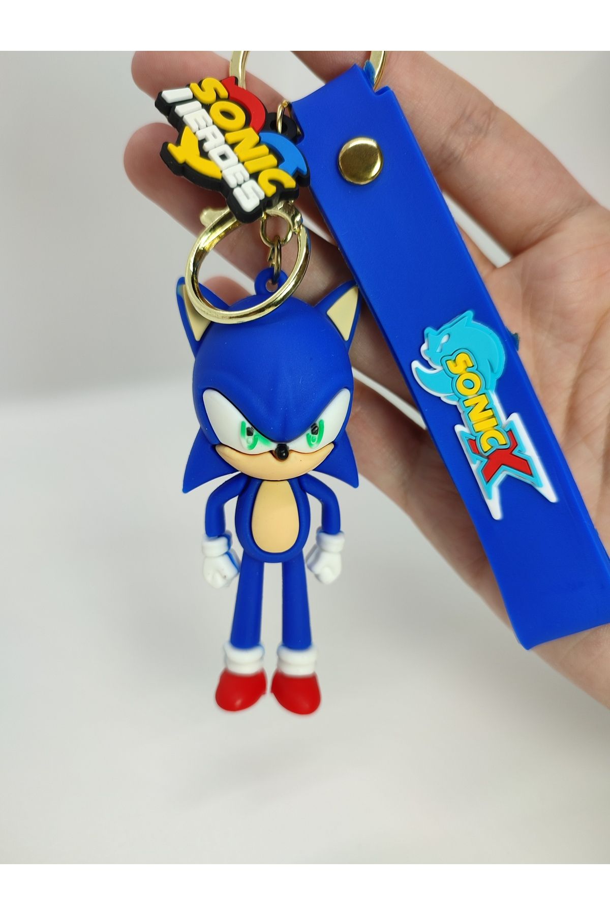 Mia Giyim Süper Sonic Kirpi Sonik 3D LüxAnahtarlık Ve Çanta Aksesuarı