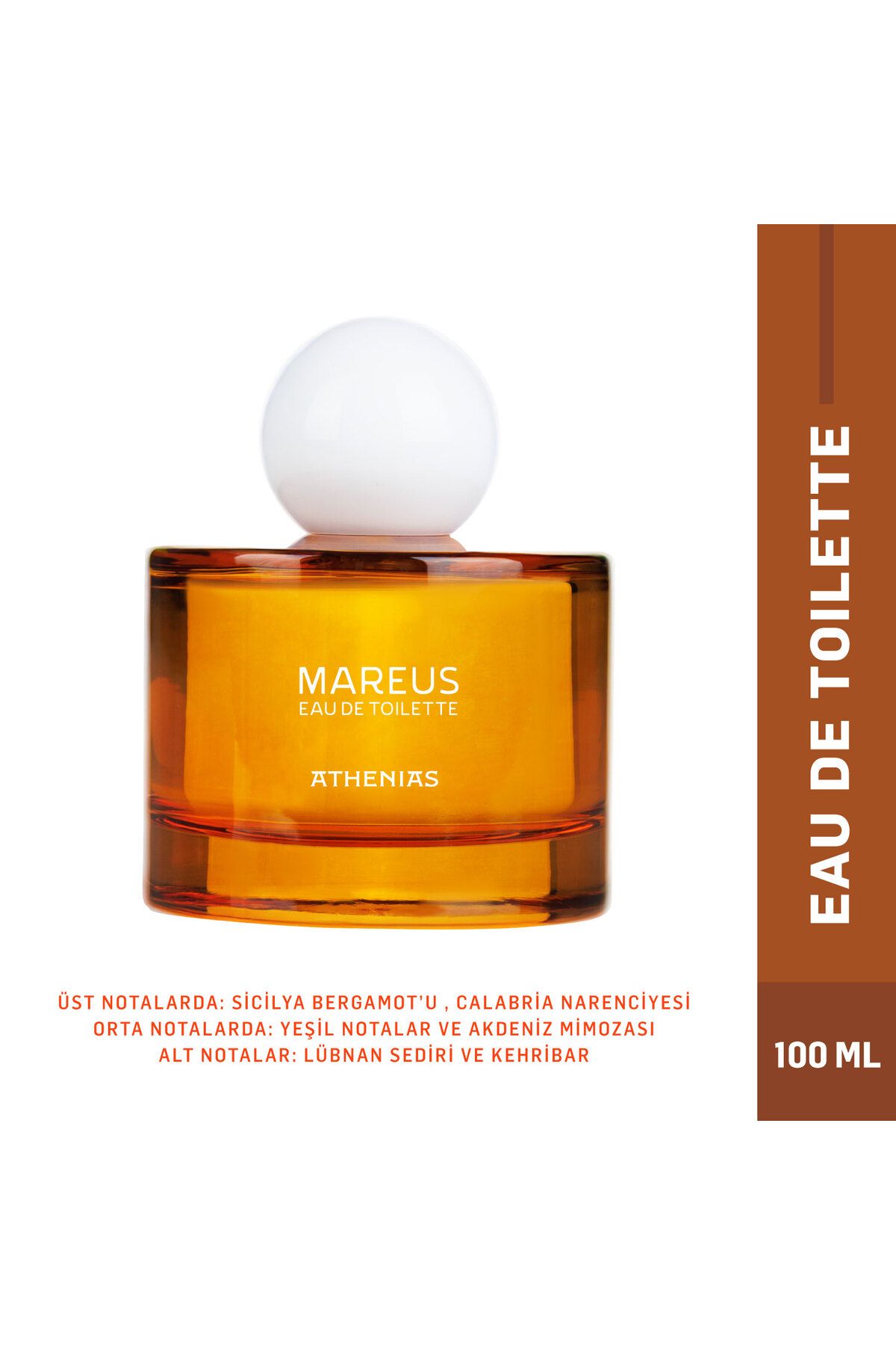 Athenias Mareus EDT Kadın Parfümü | Akdeniz Ülkelerinin Özgün Esans Notaları + Uzun Süre Kalıcılık