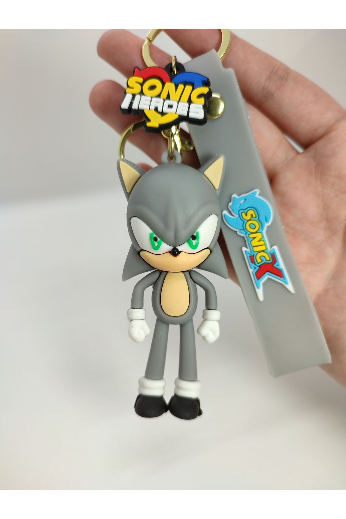 Mia Giyim Süper Sonic Kirpi Sonik 3D LüxAnahtarlık Ve Çanta Aksesuarı