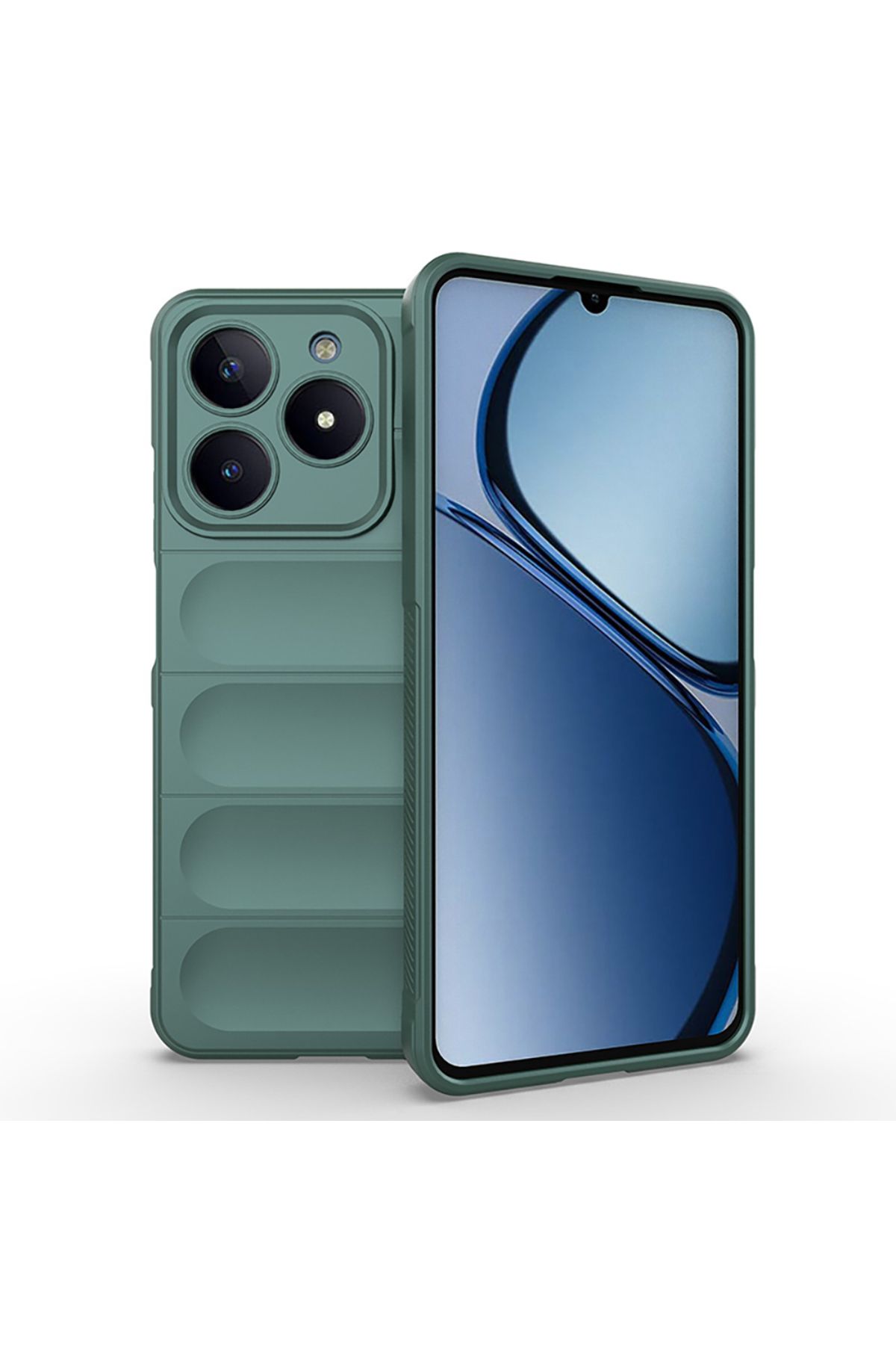 Coverzone Realme C61 İle Uyumlu Kılıf TPU Oyuklu Arka Yüzey Z-Etnik Esnek O-tto Prime