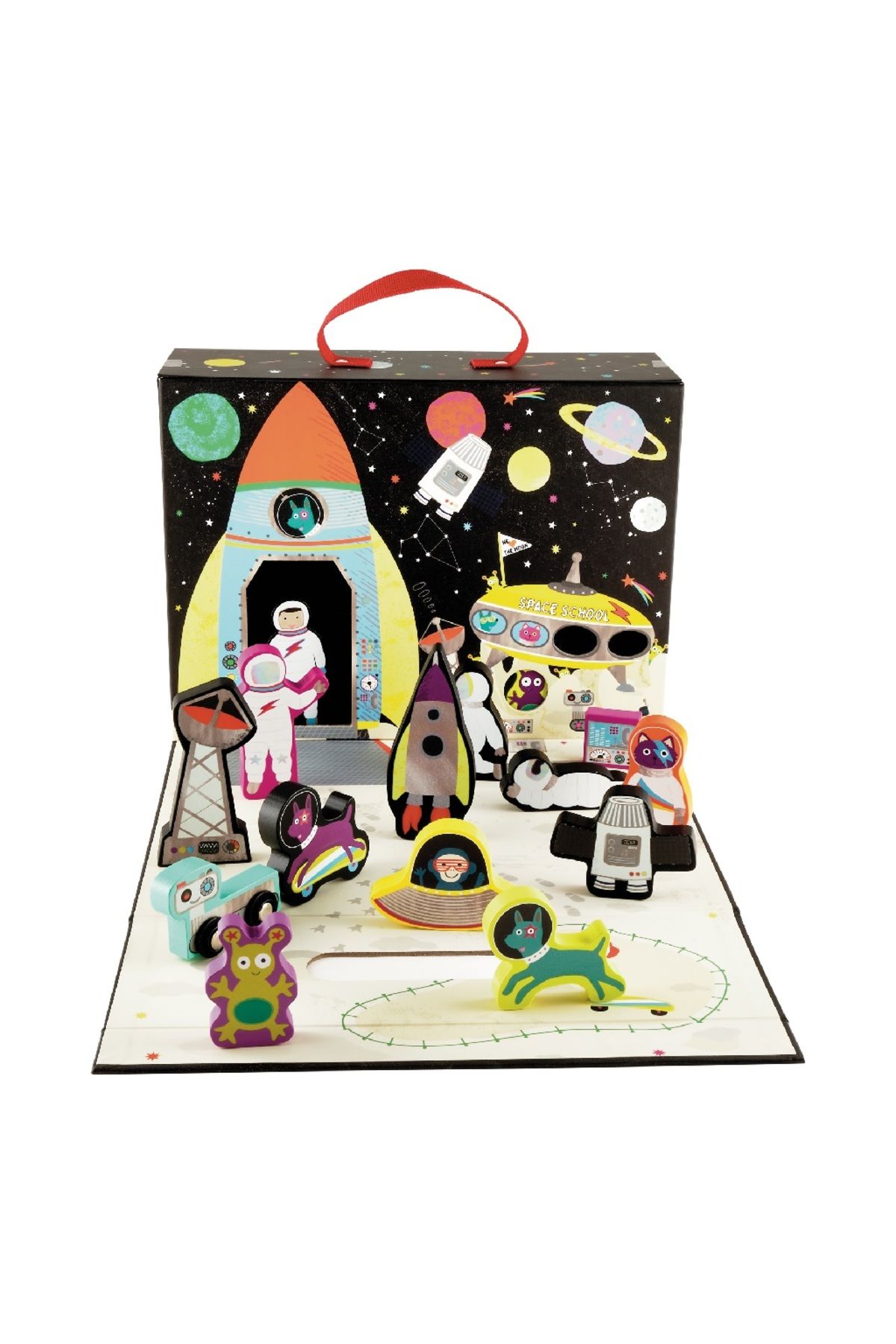 Floss & Rock Ahşap Figürlü Oyun Kutuları/Space
