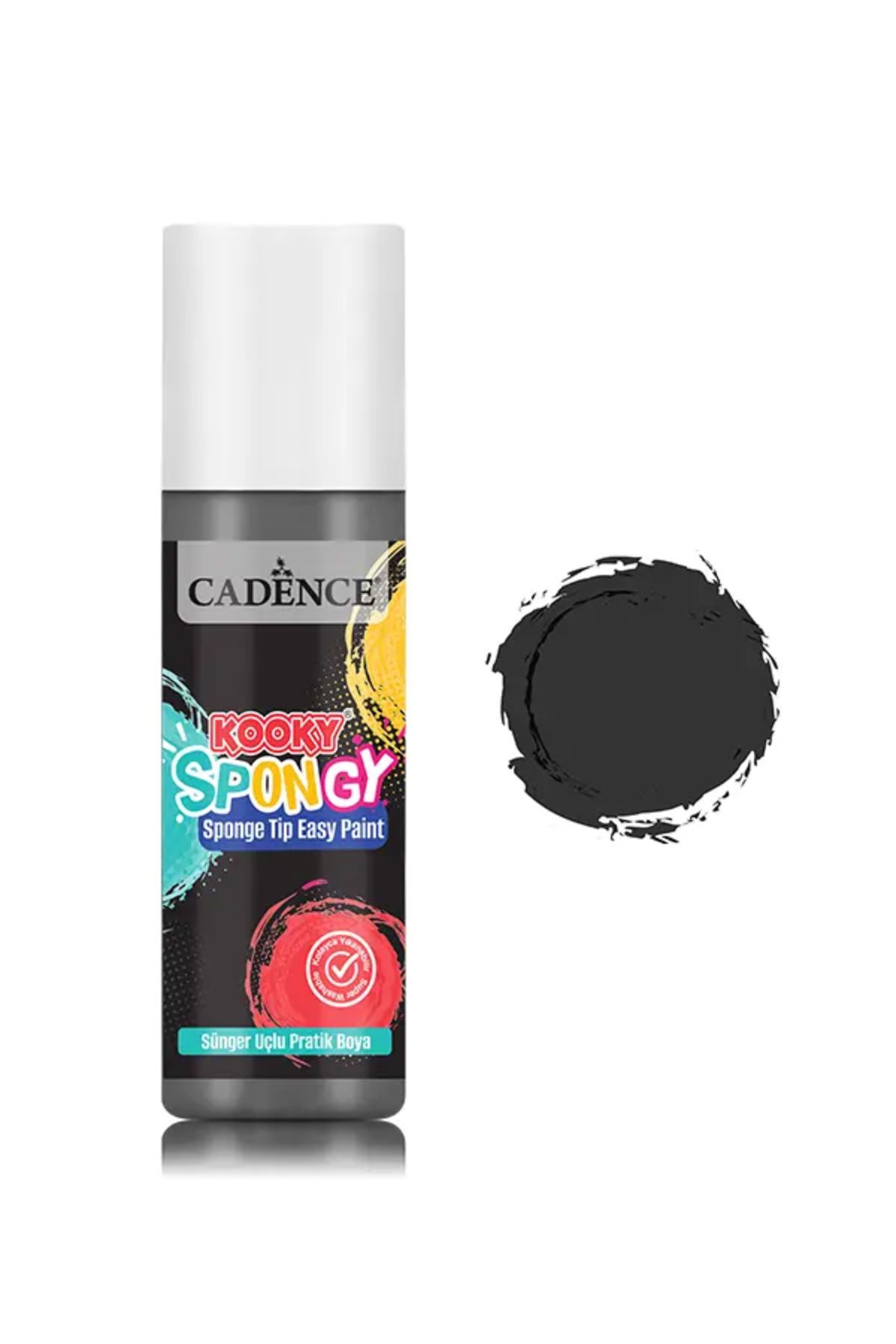 Cadence SPN10 Siyah Spongy Sünger Uçlu Pratik Boya 100ML