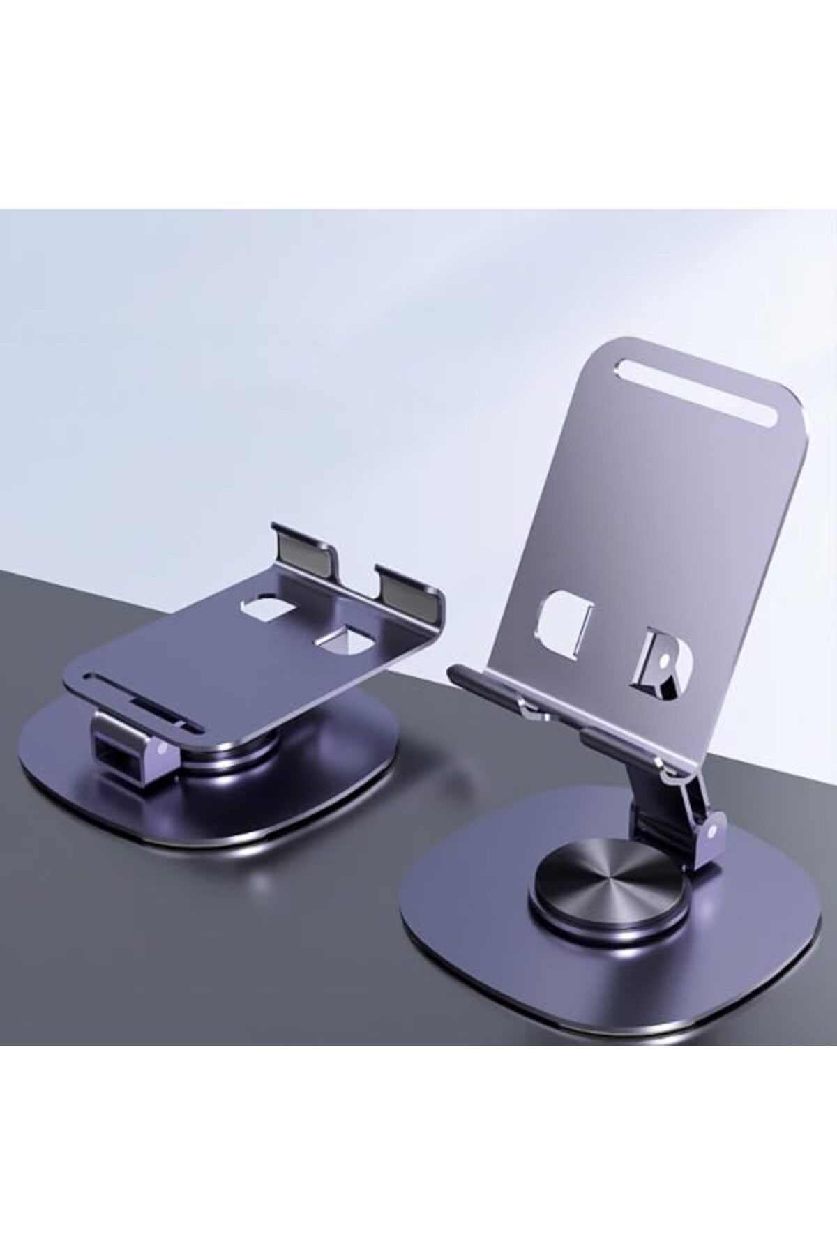 ÇAĞUR Dark Tok Alüminyum Stand Çok İşlevli Döner Tablet PC Akıllı Telefon Standı Mini Boy Masaüst