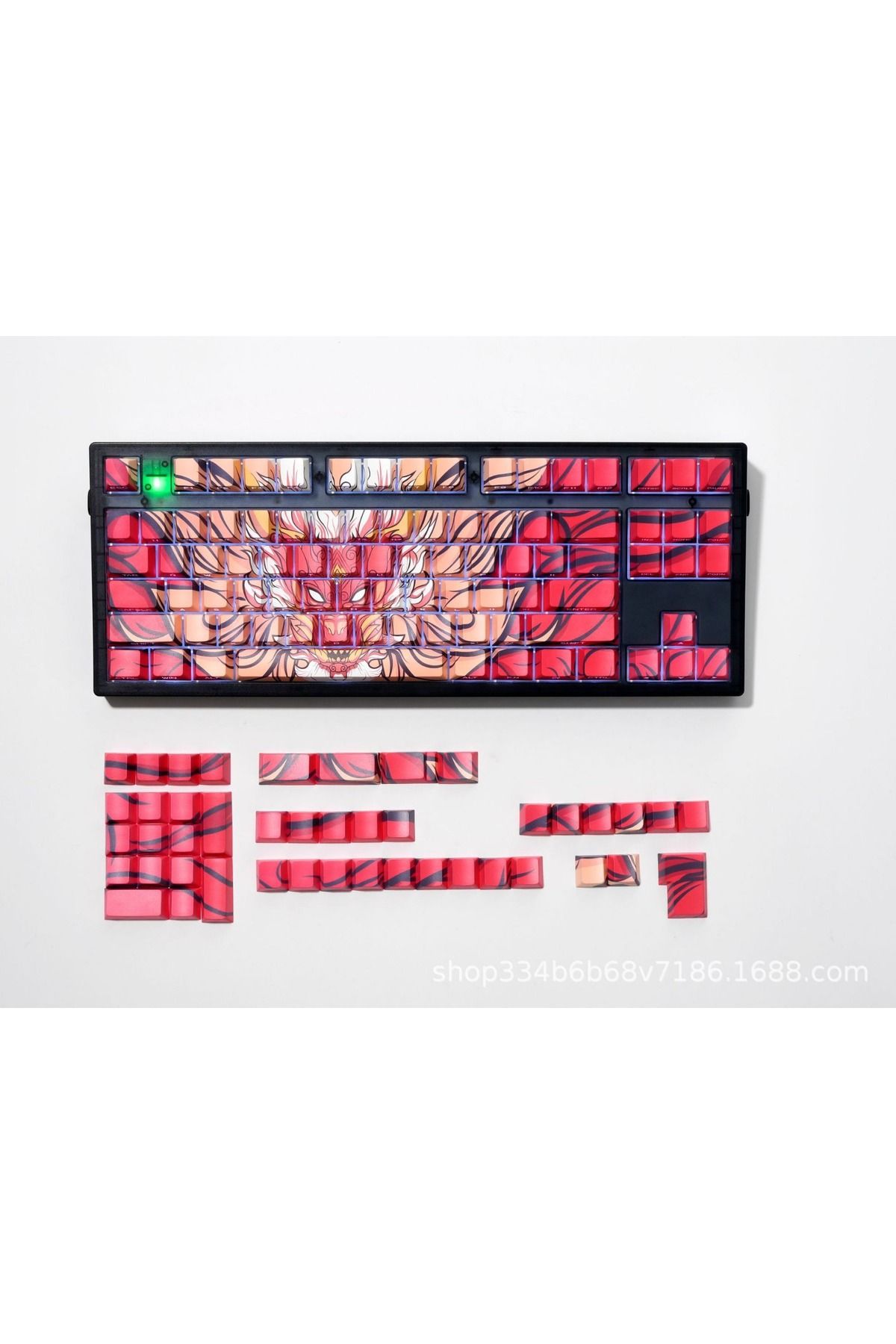 silabor 136 anahtar Orlong klavye tuş PBT çift atış yan baskı keycaps 108 96 87 NJ80 84 75 68 64 61