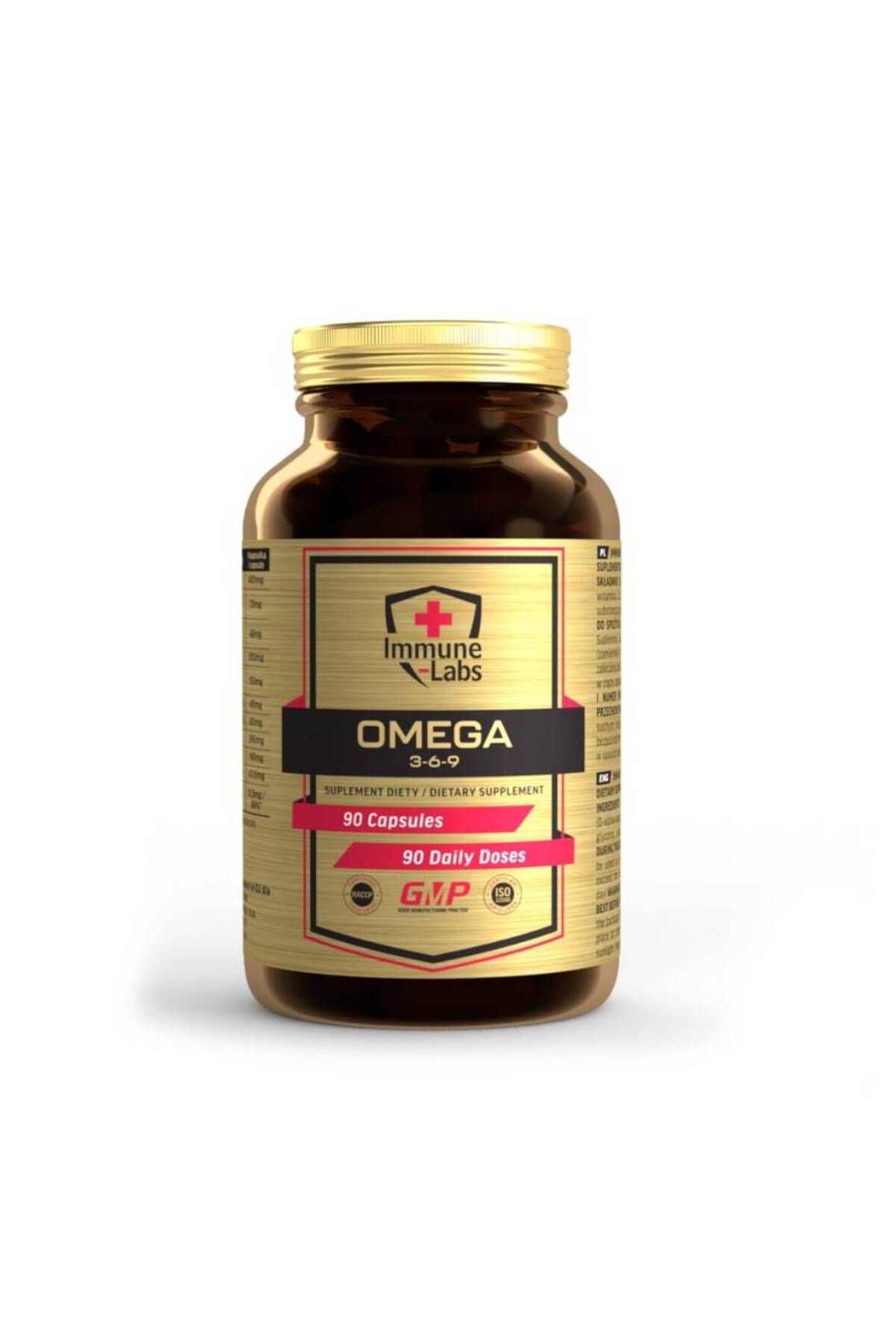 Immune Labs Omega 3-6-9, 90 Capsule, Immune Labs, Acizi Grasi Din Ulei De Peste - One Size